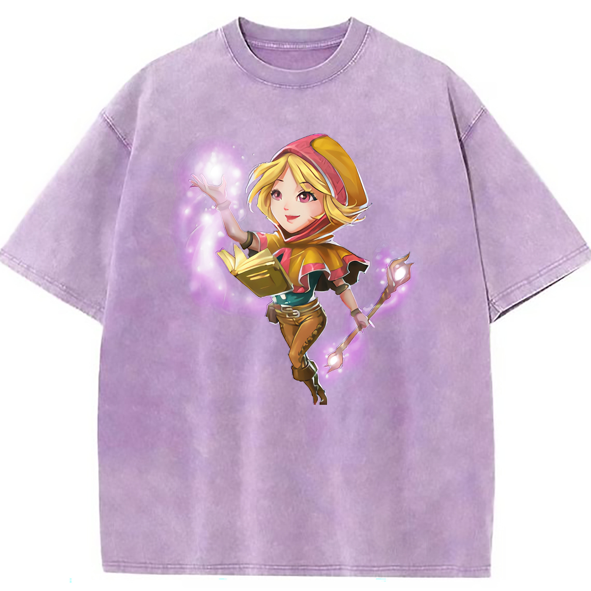 （画像用） リーグ・オブ・レジェンド League of Legends LOL 綿100% ヴィンテージ風 半袖Tシャツ（フロントプリント）