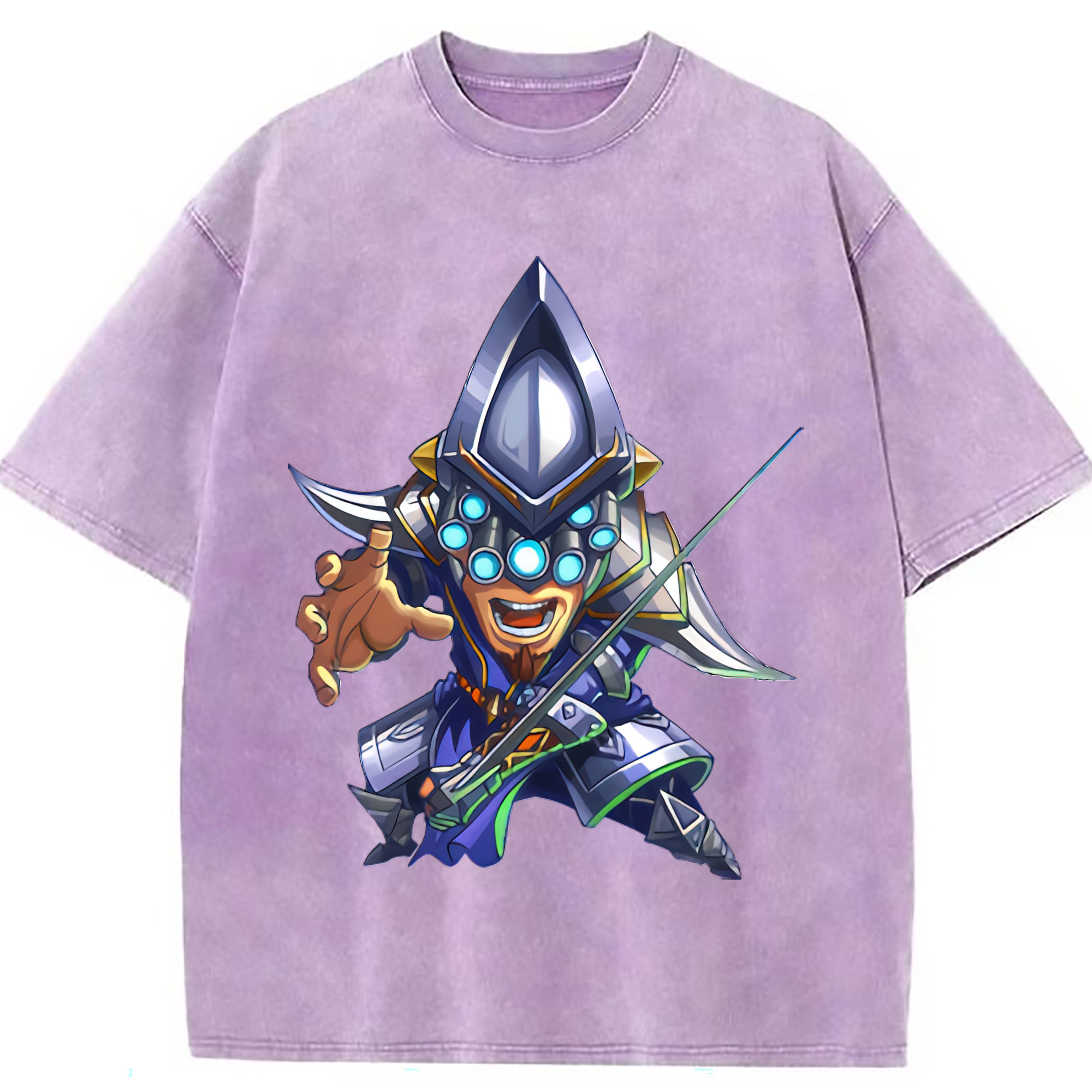 （画像用） リーグ・オブ・レジェンド League of Legends LOL 綿100% ヴィンテージ風 半袖Tシャツ（フロントプリント）