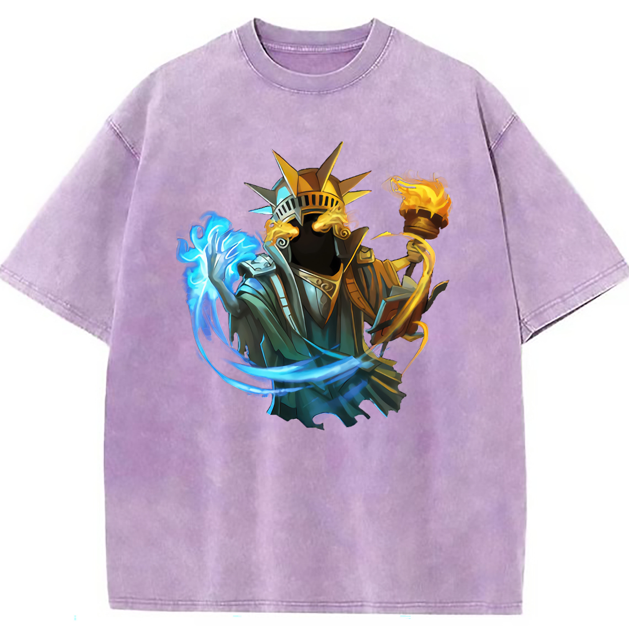 （画像用） リーグ・オブ・レジェンド League of Legends LOL 綿100% ヴィンテージ風 半袖Tシャツ（フロントプリント）