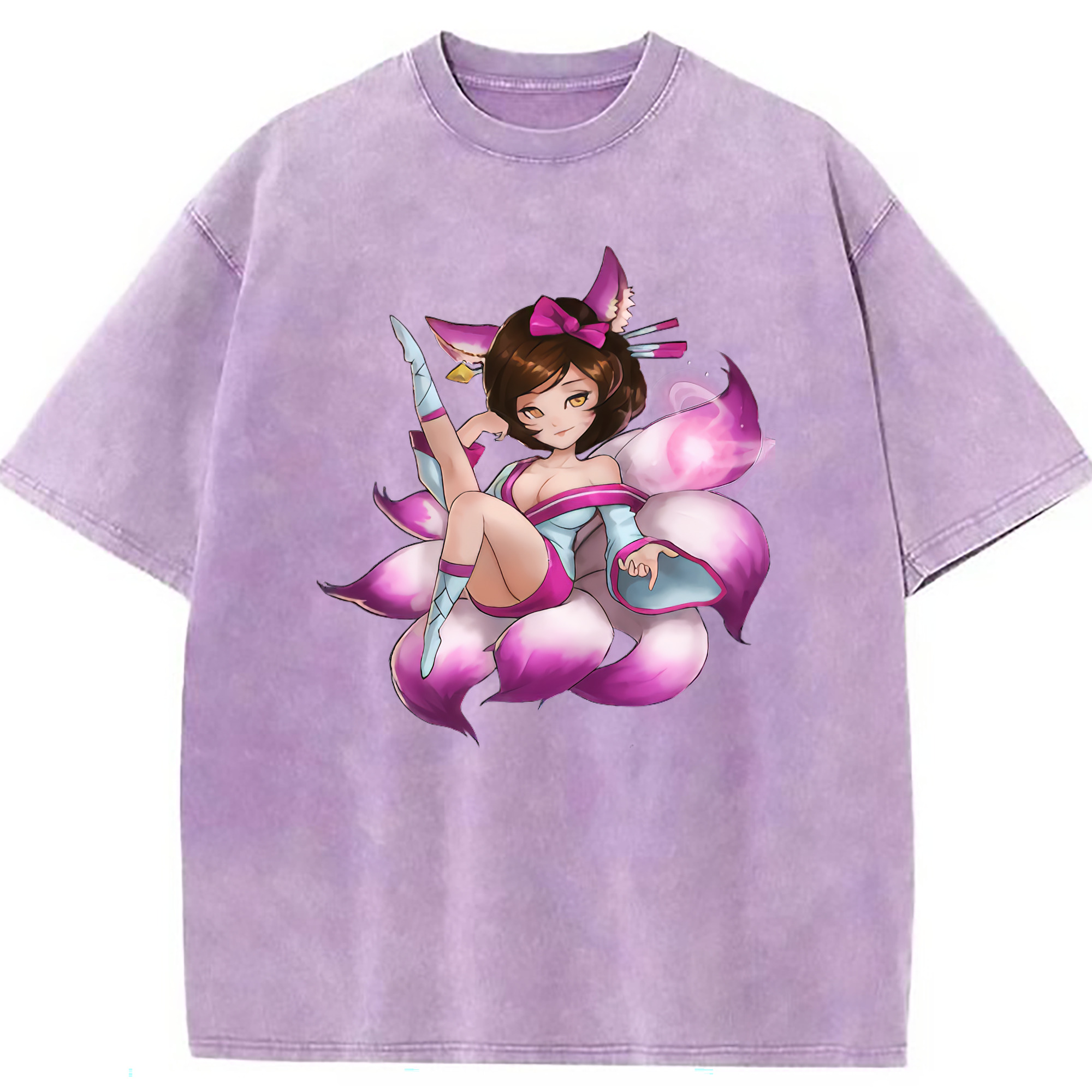 （画像用） リーグ・オブ・レジェンド League of Legends LOL 綿100% ヴィンテージ風 半袖Tシャツ（フロントプリント）