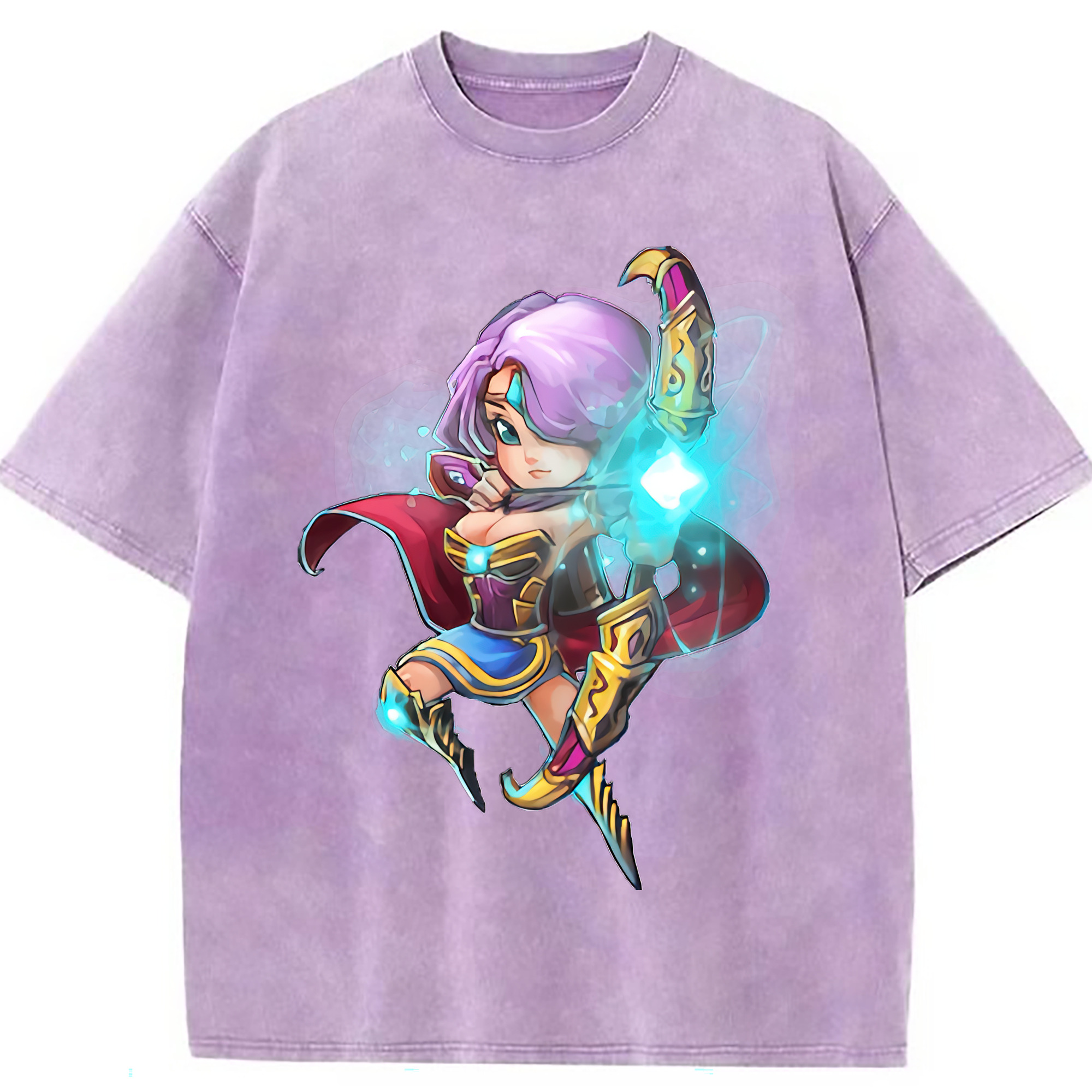 （画像用） リーグ・オブ・レジェンド League of Legends LOL 綿100% ヴィンテージ風 半袖Tシャツ（フロントプリント）