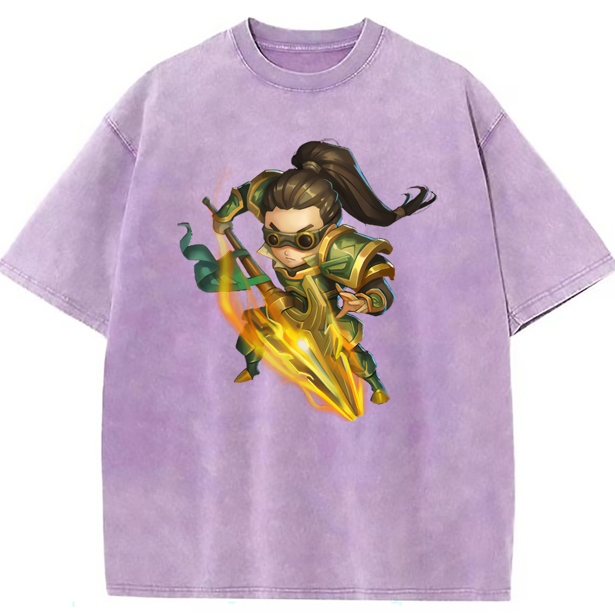 （画像用） リーグ・オブ・レジェンド League of Legends LOL 綿100% ヴィンテージ風 半袖Tシャツ（フロントプリント）