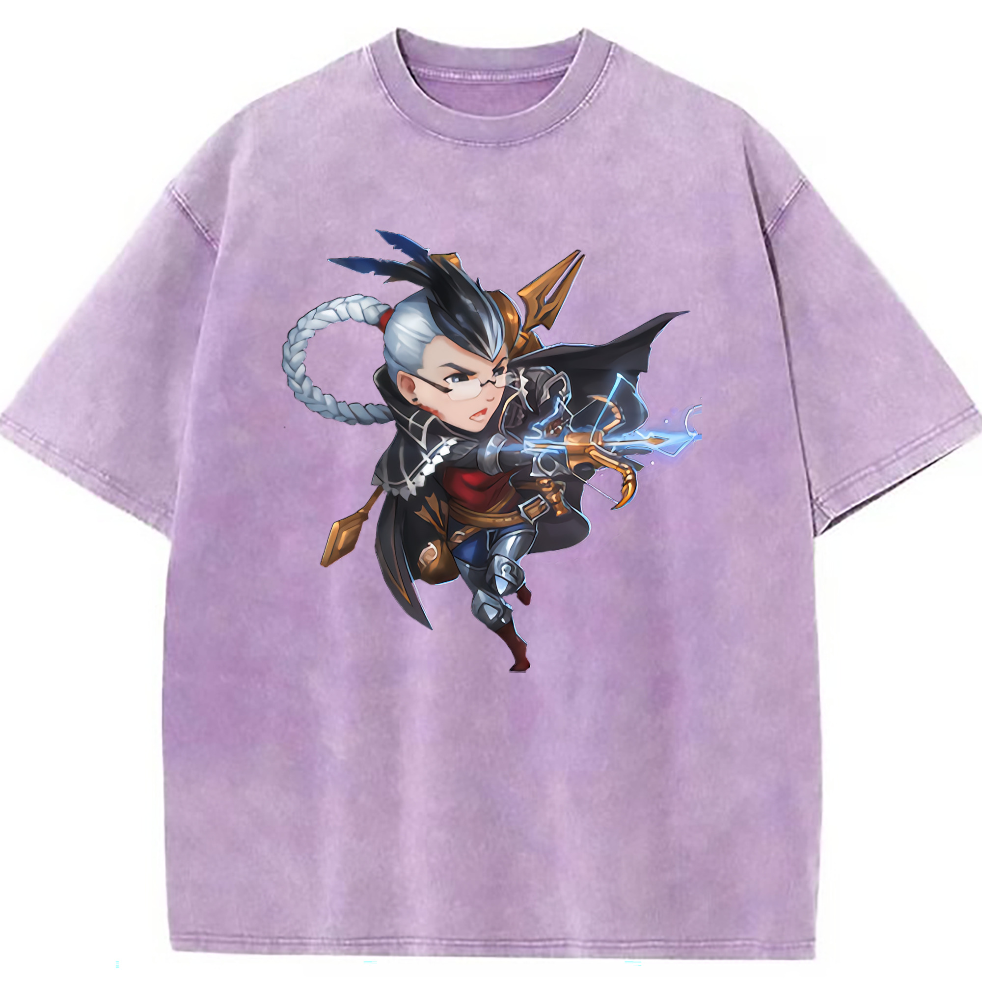 （画像用） リーグ・オブ・レジェンド League of Legends LOL 綿100% ヴィンテージ風 半袖Tシャツ（フロントプリント）