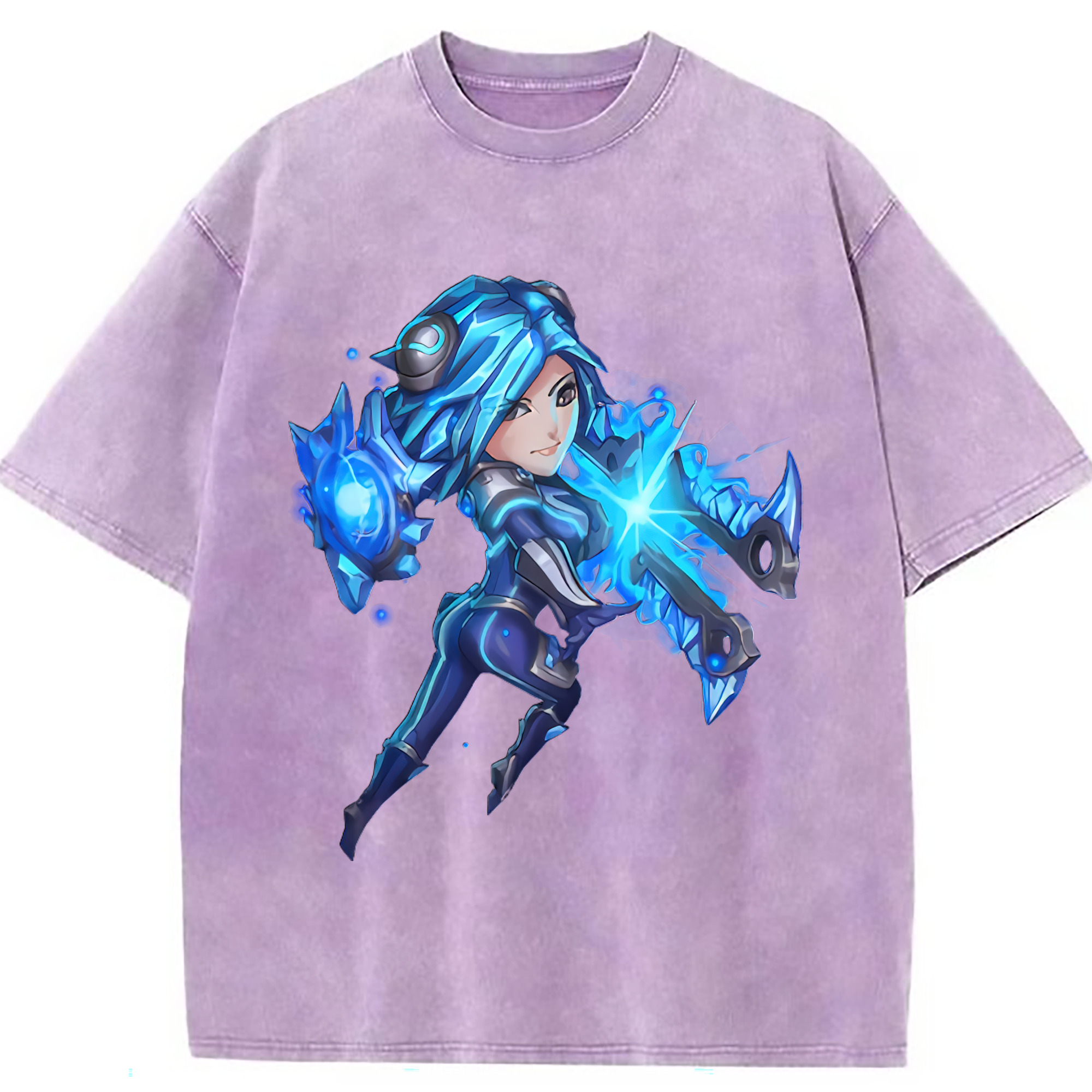 （画像用） リーグ・オブ・レジェンド League of Legends LOL 綿100% ヴィンテージ風 半袖Tシャツ（フロントプリント）