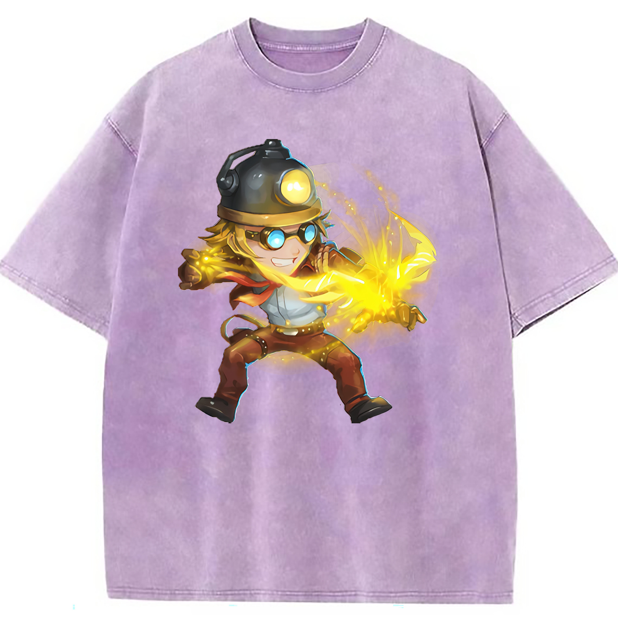 （画像用） リーグ・オブ・レジェンド League of Legends LOL 綿100% ヴィンテージ風 半袖Tシャツ（フロントプリント）