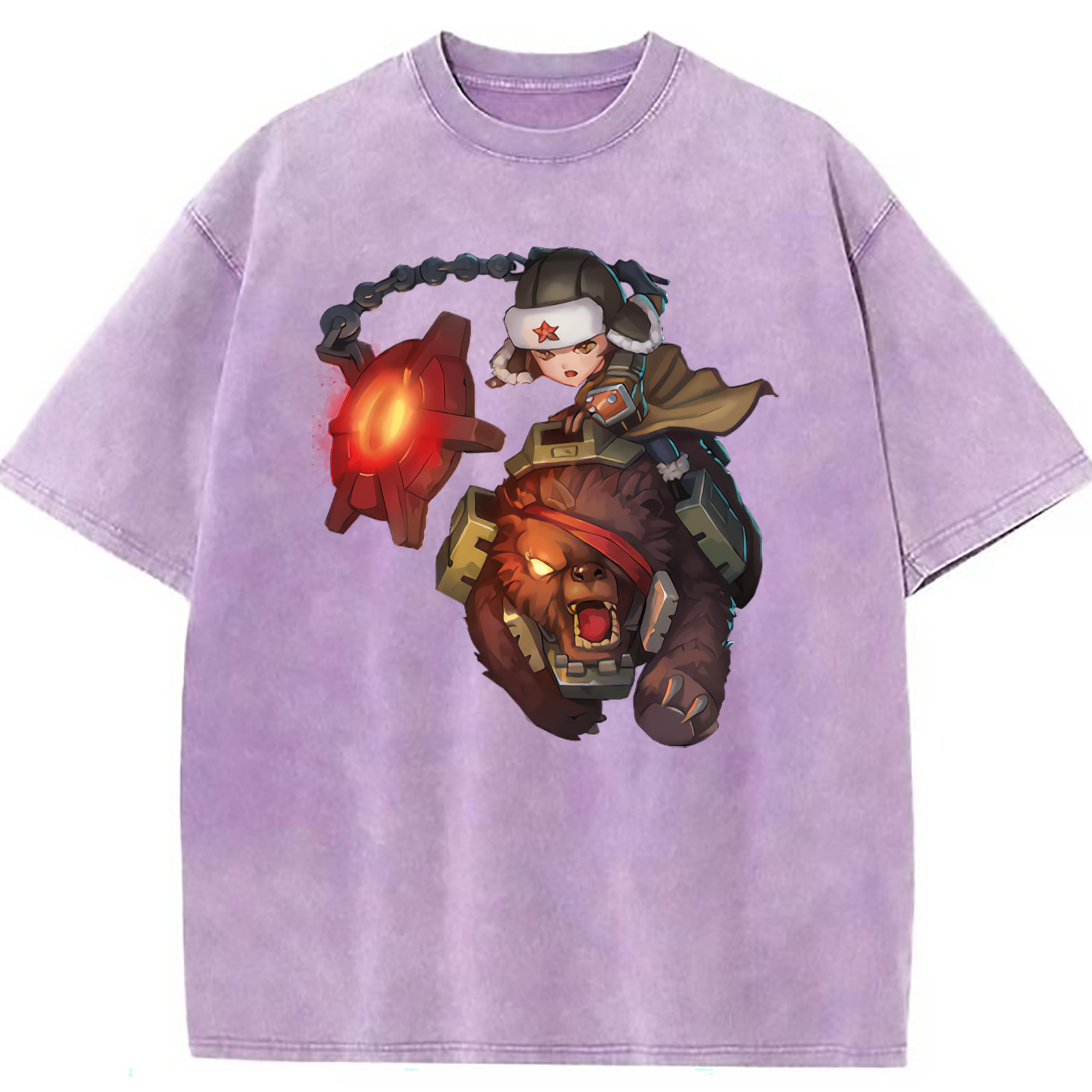 （画像用） リーグ・オブ・レジェンド League of Legends LOL 綿100% ヴィンテージ風 半袖Tシャツ（フロントプリント）