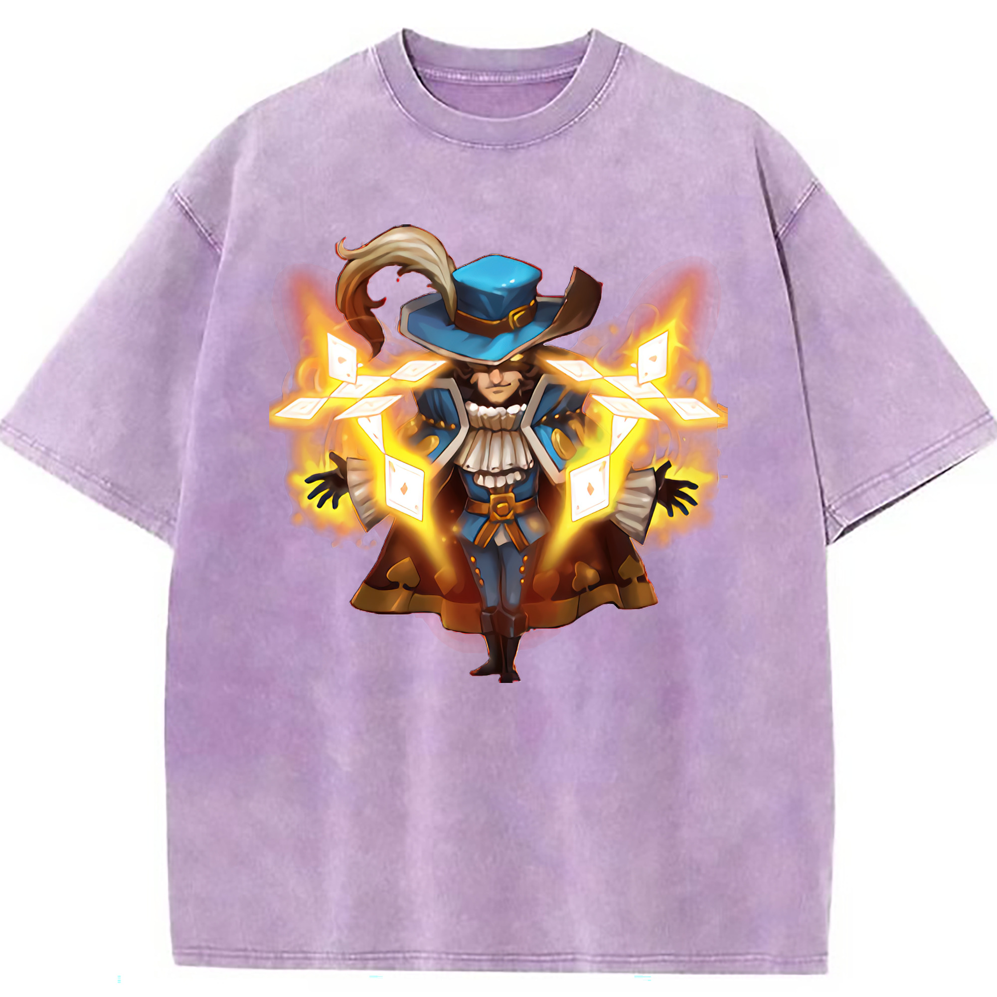 （画像用） リーグ・オブ・レジェンド League of Legends LOL 綿100% ヴィンテージ風 半袖Tシャツ（フロントプリント）