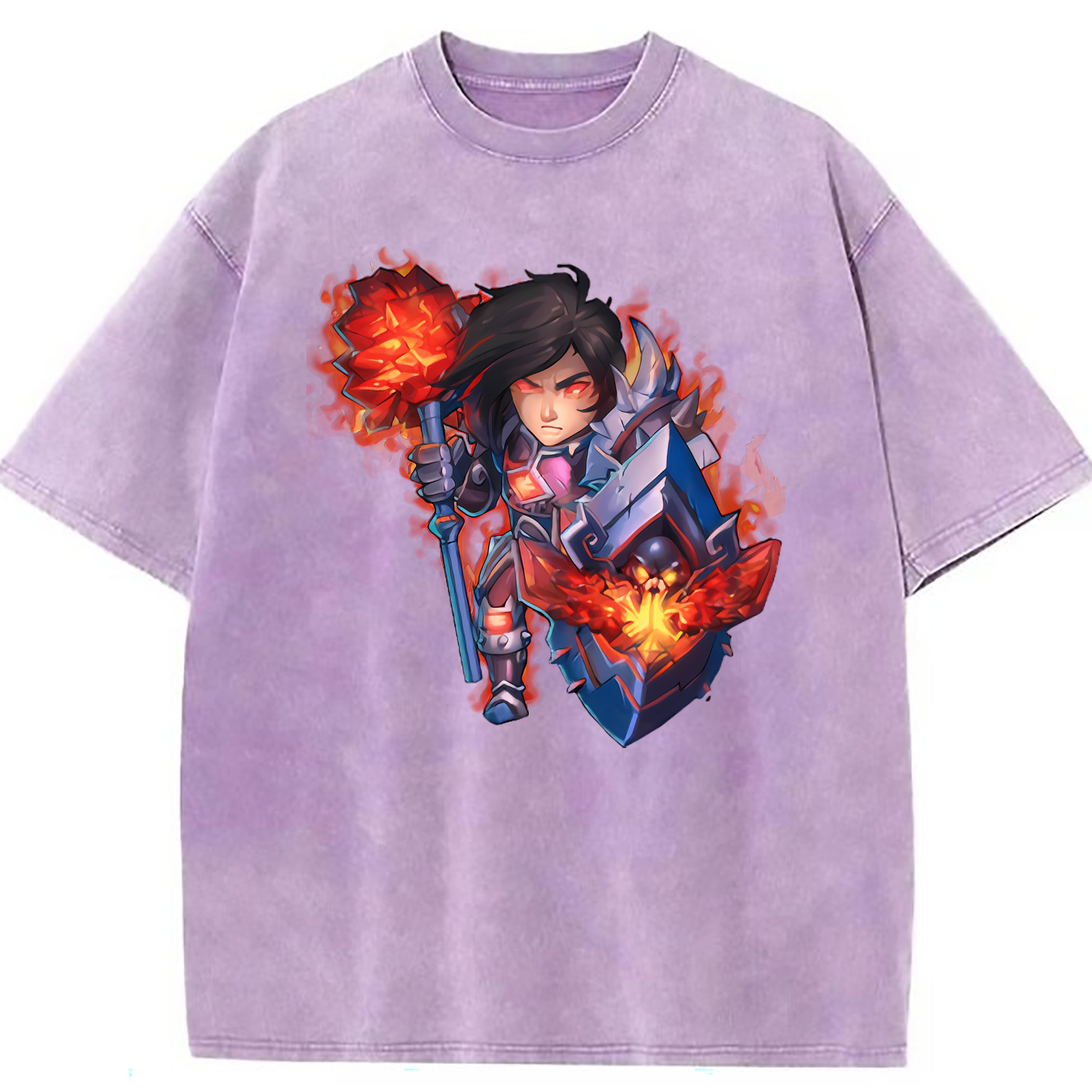（画像用） リーグ・オブ・レジェンド League of Legends LOL 綿100% ヴィンテージ風 半袖Tシャツ（フロントプリント）