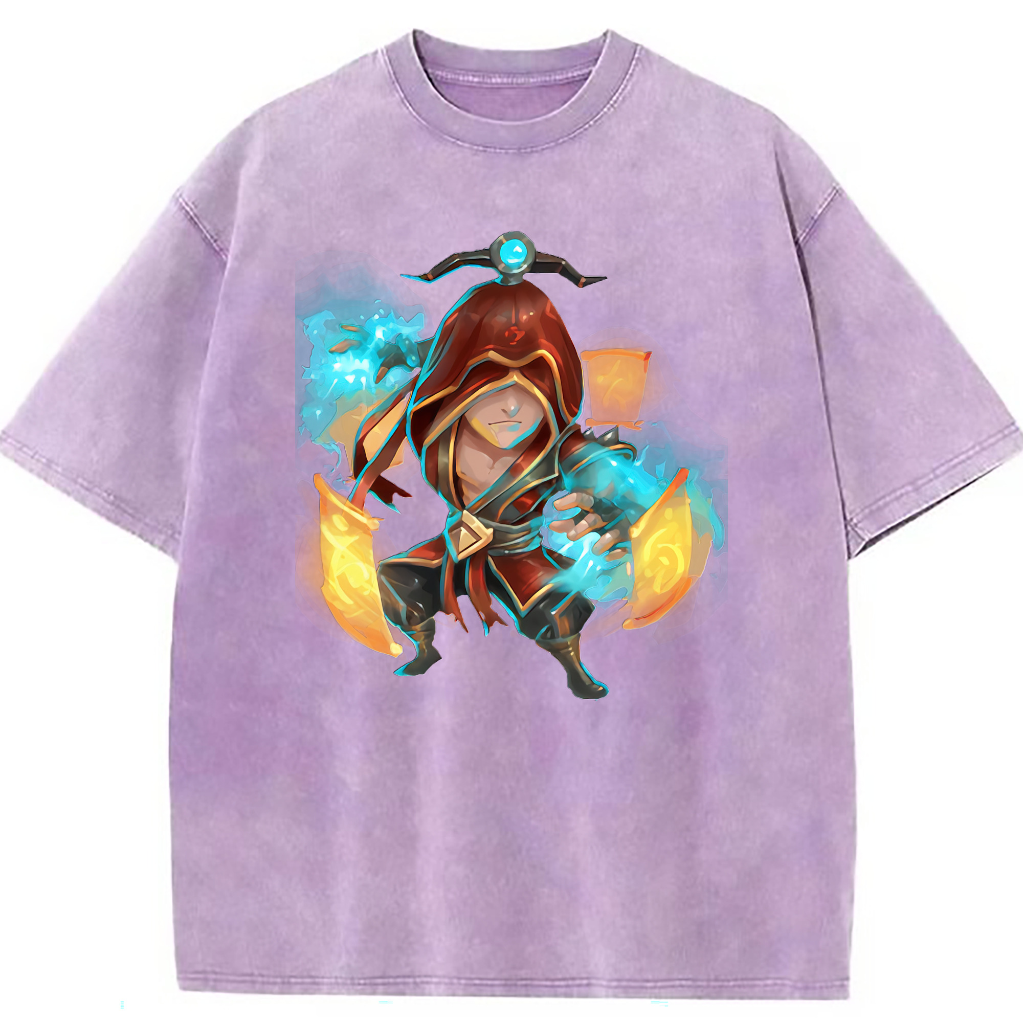 （画像用） リーグ・オブ・レジェンド League of Legends LOL 綿100% ヴィンテージ風 半袖Tシャツ（フロントプリント）