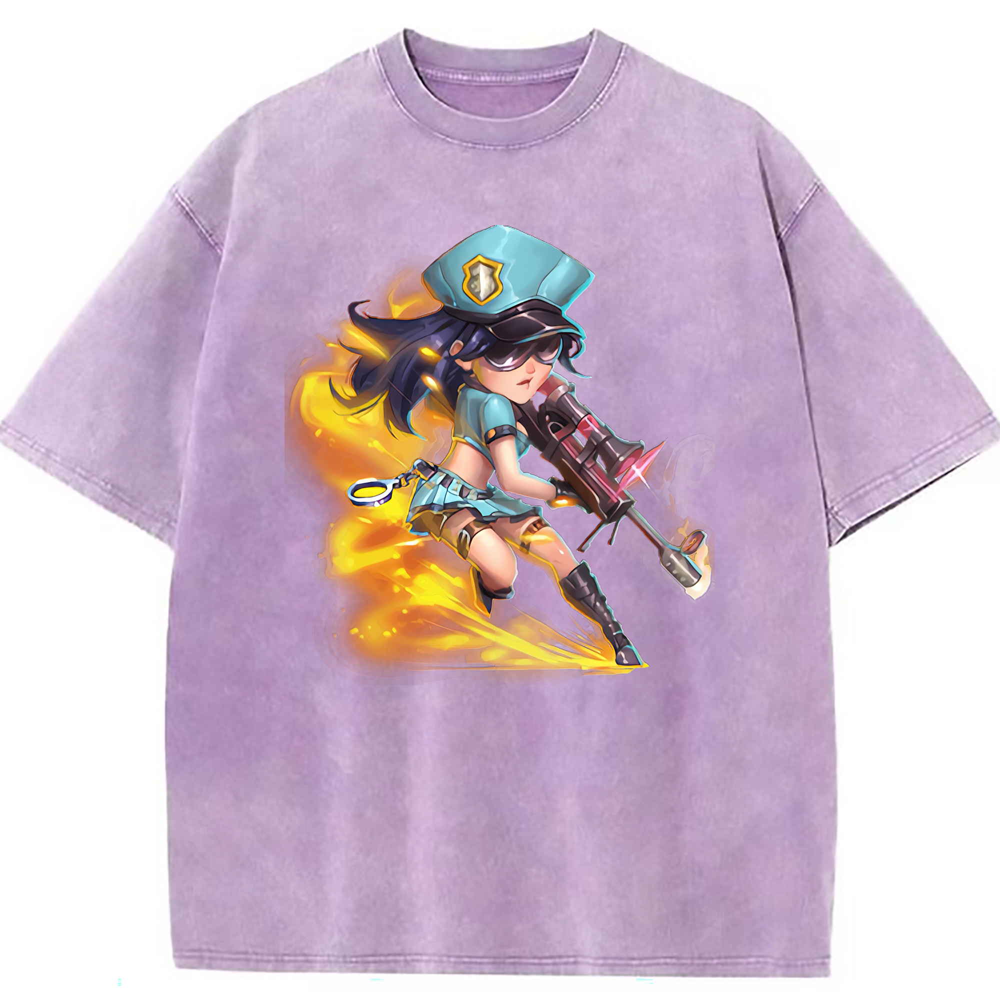 （画像用） リーグ・オブ・レジェンド League of Legends LOL 綿100% ヴィンテージ風 半袖Tシャツ（フロントプリント）