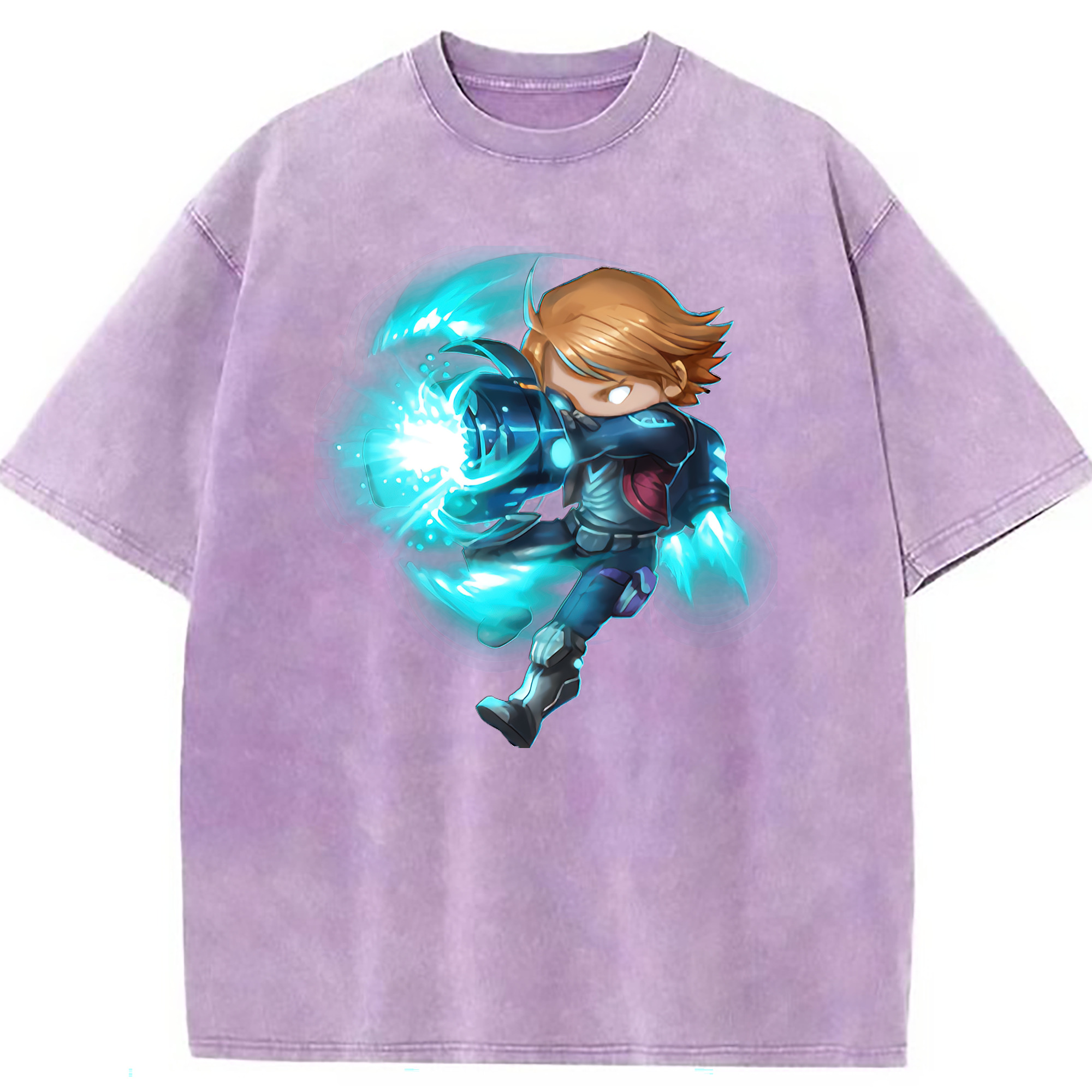 （画像用） リーグ・オブ・レジェンド League of Legends LOL 綿100% ヴィンテージ風 半袖Tシャツ（フロントプリント）