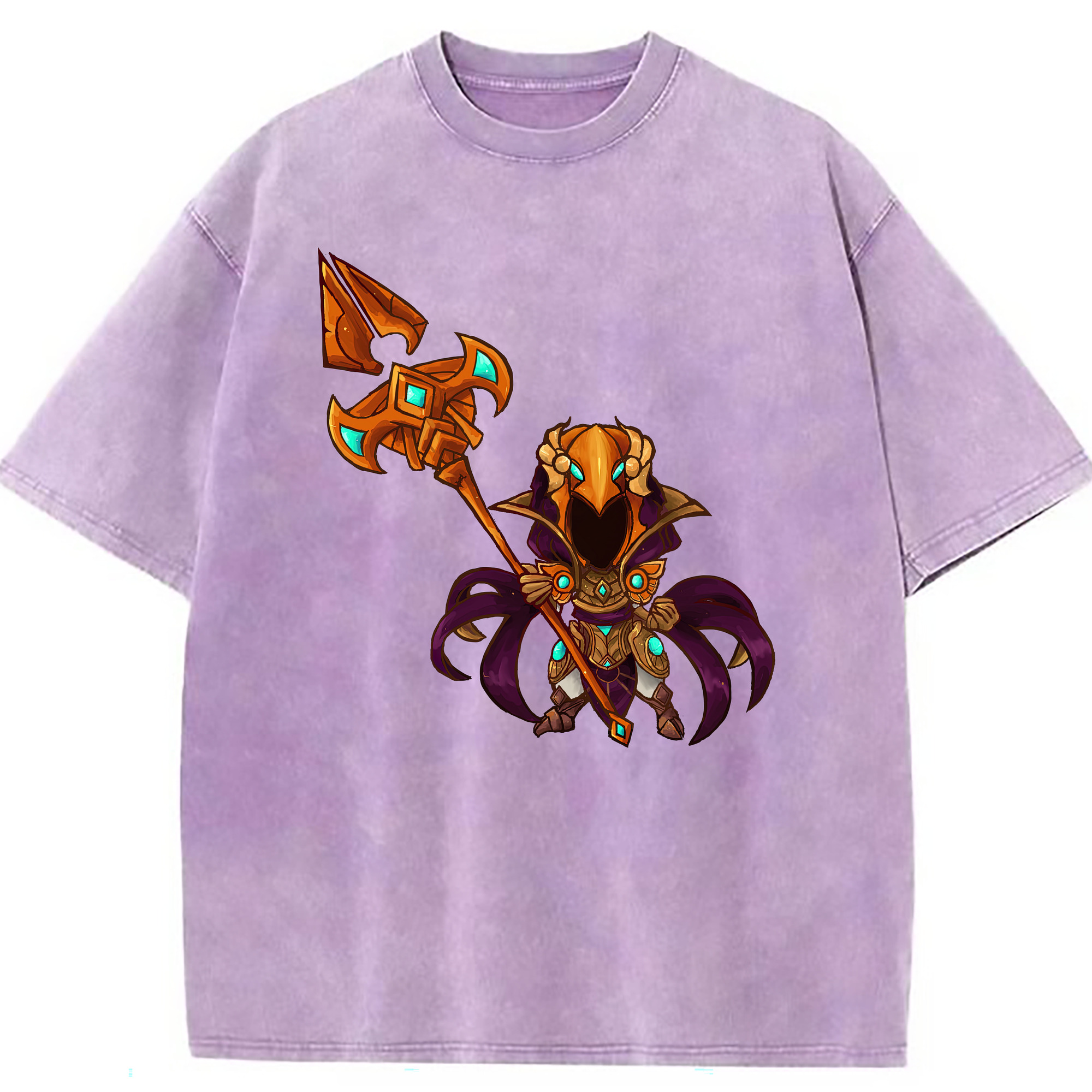 （画像用） リーグ・オブ・レジェンド League of Legends LOL 綿100% ヴィンテージ風 半袖Tシャツ（フロントプリント）