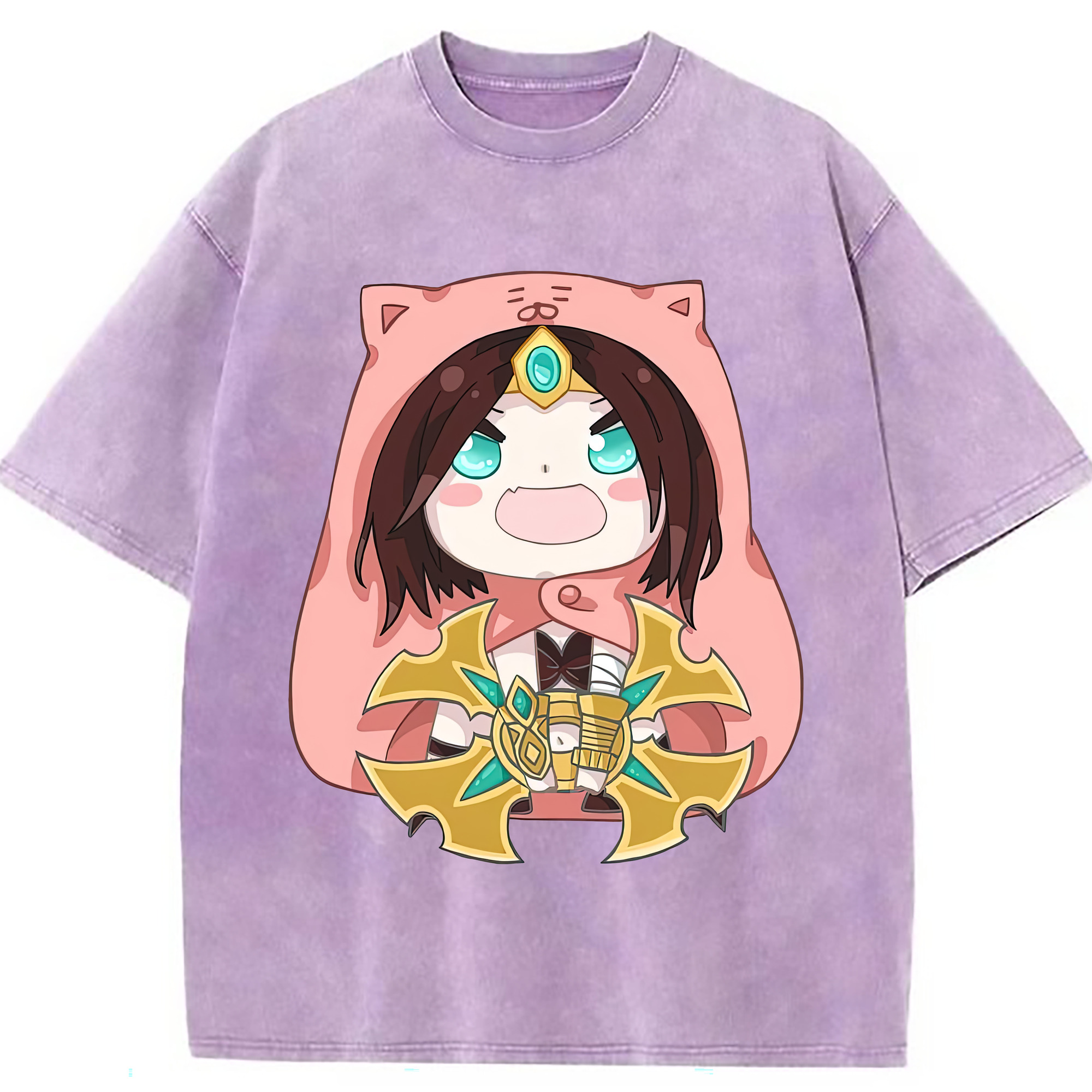 （画像用） リーグ・オブ・レジェンド League of Legends LOL 綿100% ヴィンテージ風 半袖Tシャツ（フロントプリント）
