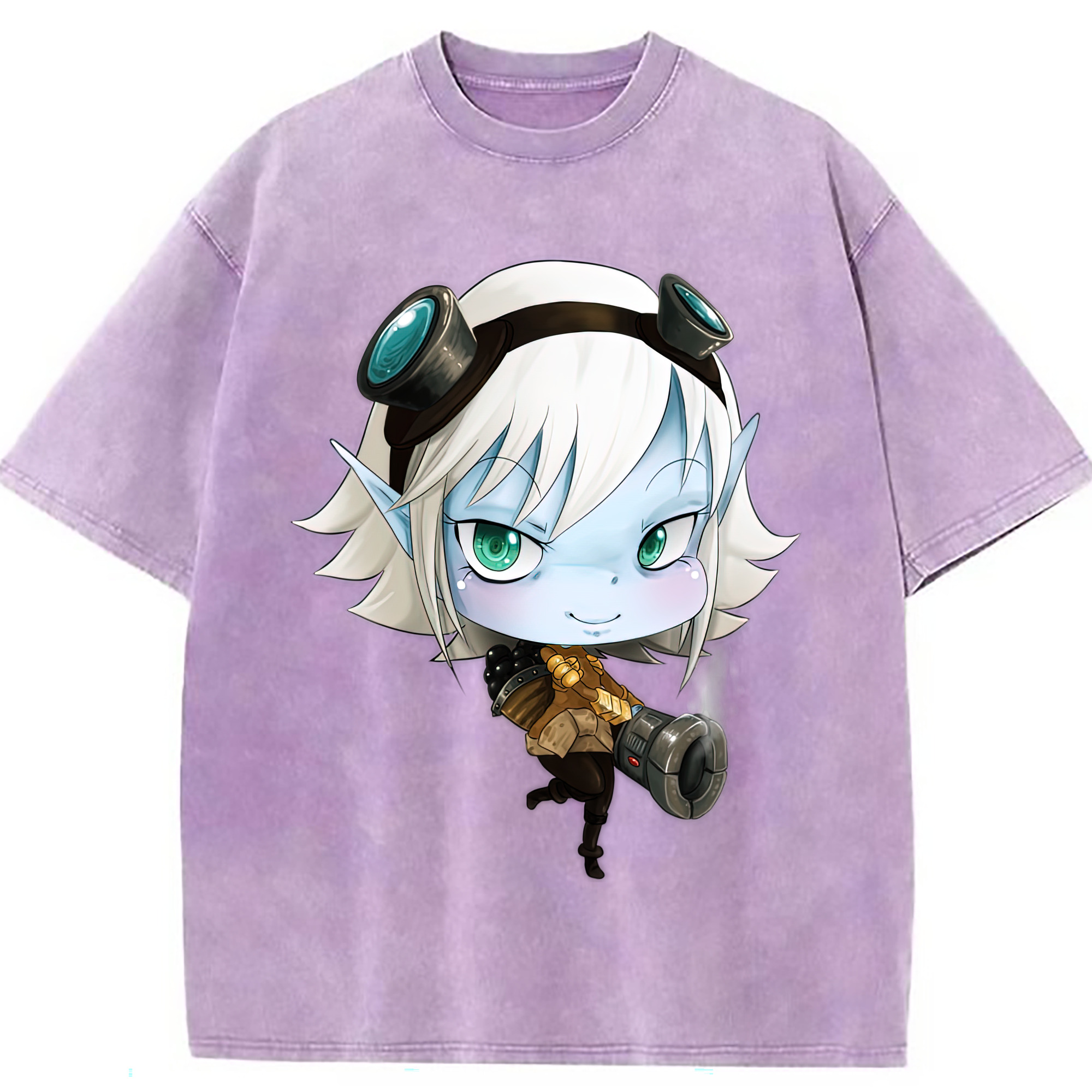 （画像用） リーグ・オブ・レジェンド League of Legends LOL 綿100% ヴィンテージ風 半袖Tシャツ（フロントプリント）