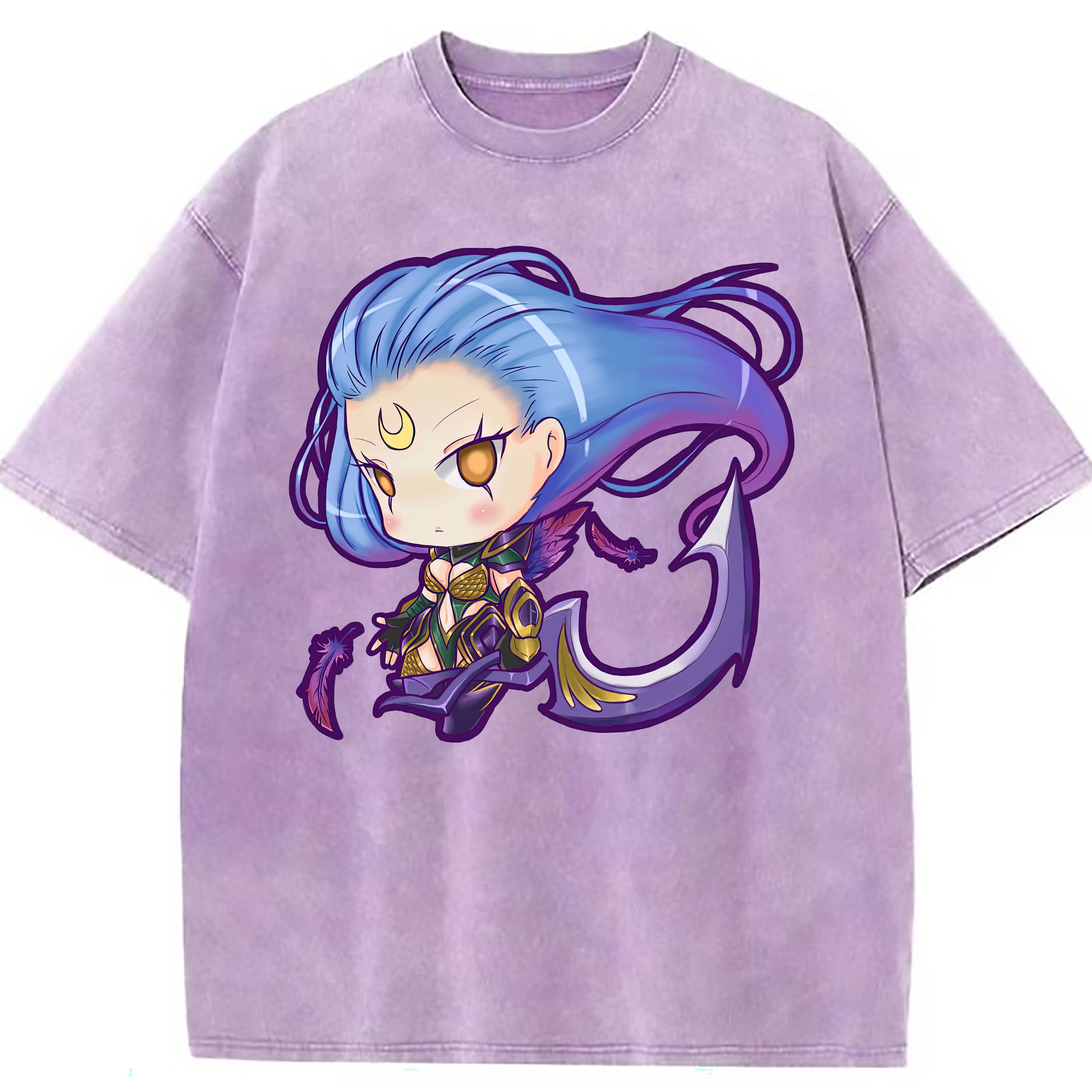 （画像用） リーグ・オブ・レジェンド League of Legends LOL 綿100% ヴィンテージ風 半袖Tシャツ（フロントプリント）
