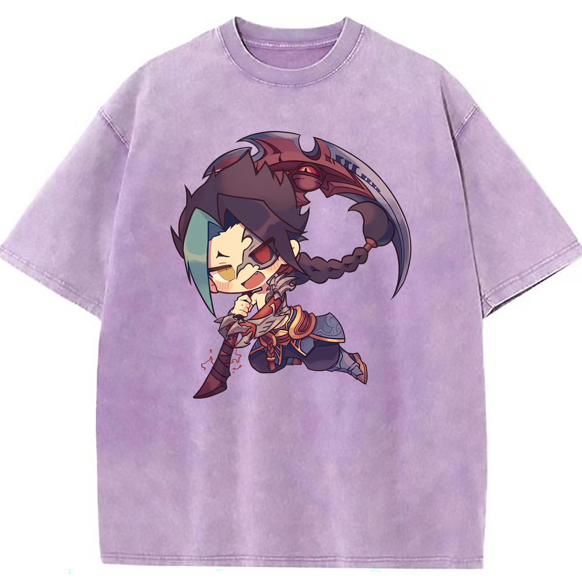 （画像用） リーグ・オブ・レジェンド League of Legends LOL 綿100% ヴィンテージ風 半袖Tシャツ（フロントプリント）