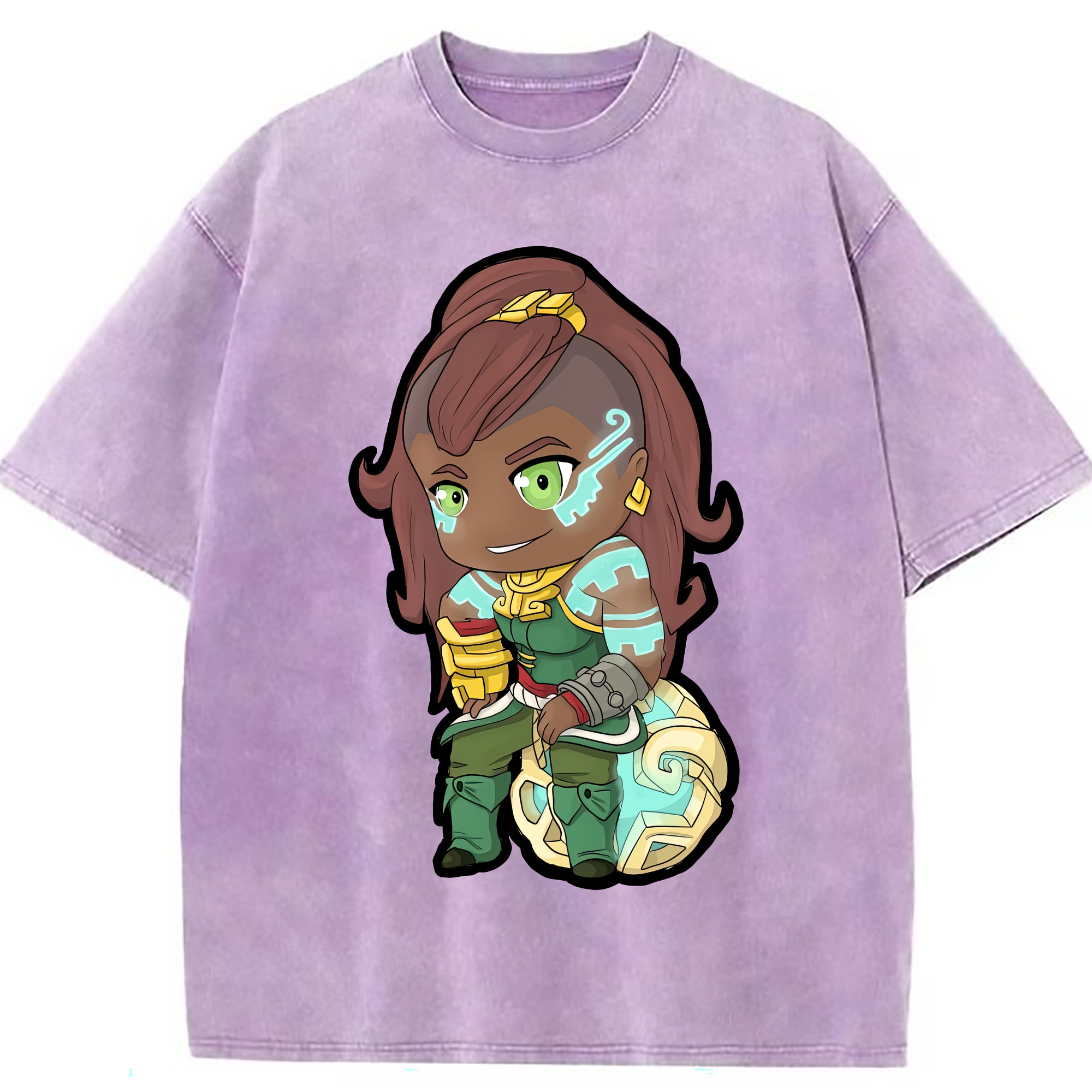 （画像用） リーグ・オブ・レジェンド League of Legends LOL 綿100% ヴィンテージ風 半袖Tシャツ（フロントプリント）