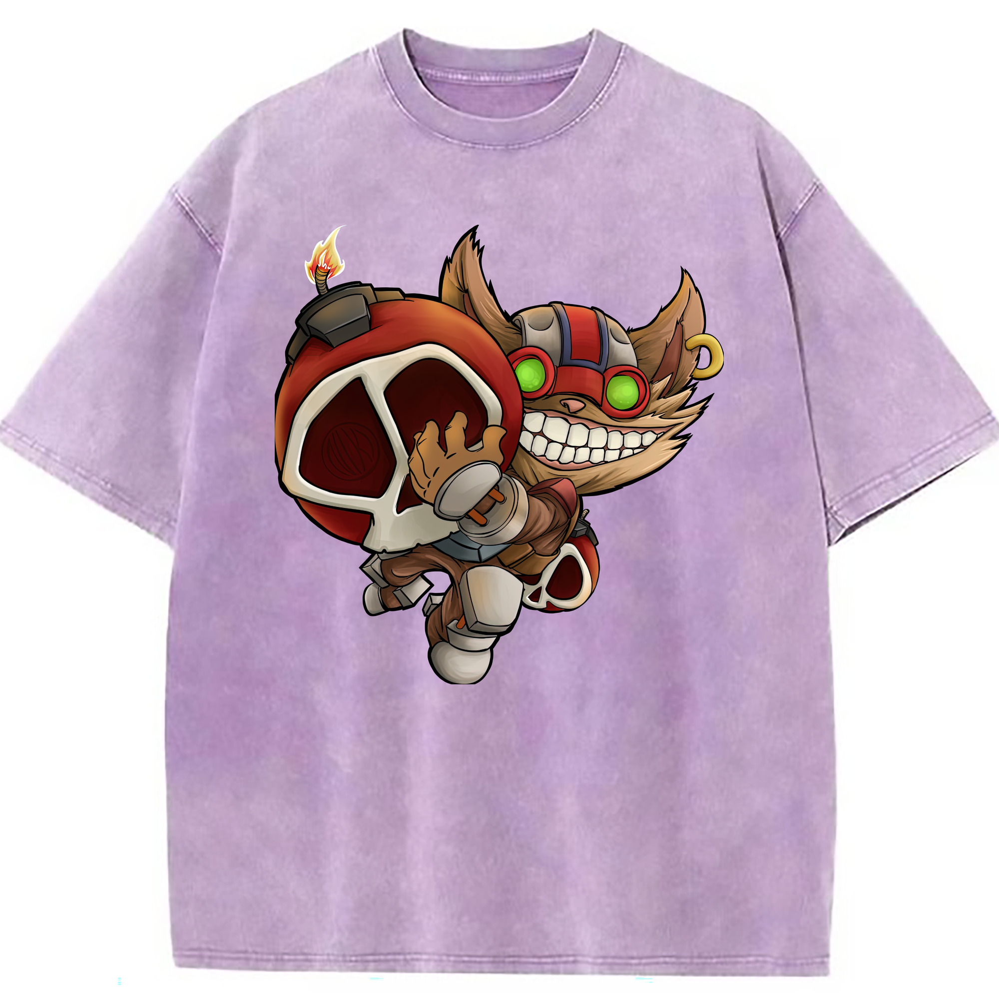 （画像用） リーグ・オブ・レジェンド League of Legends LOL 綿100% ヴィンテージ風 半袖Tシャツ（フロントプリント）