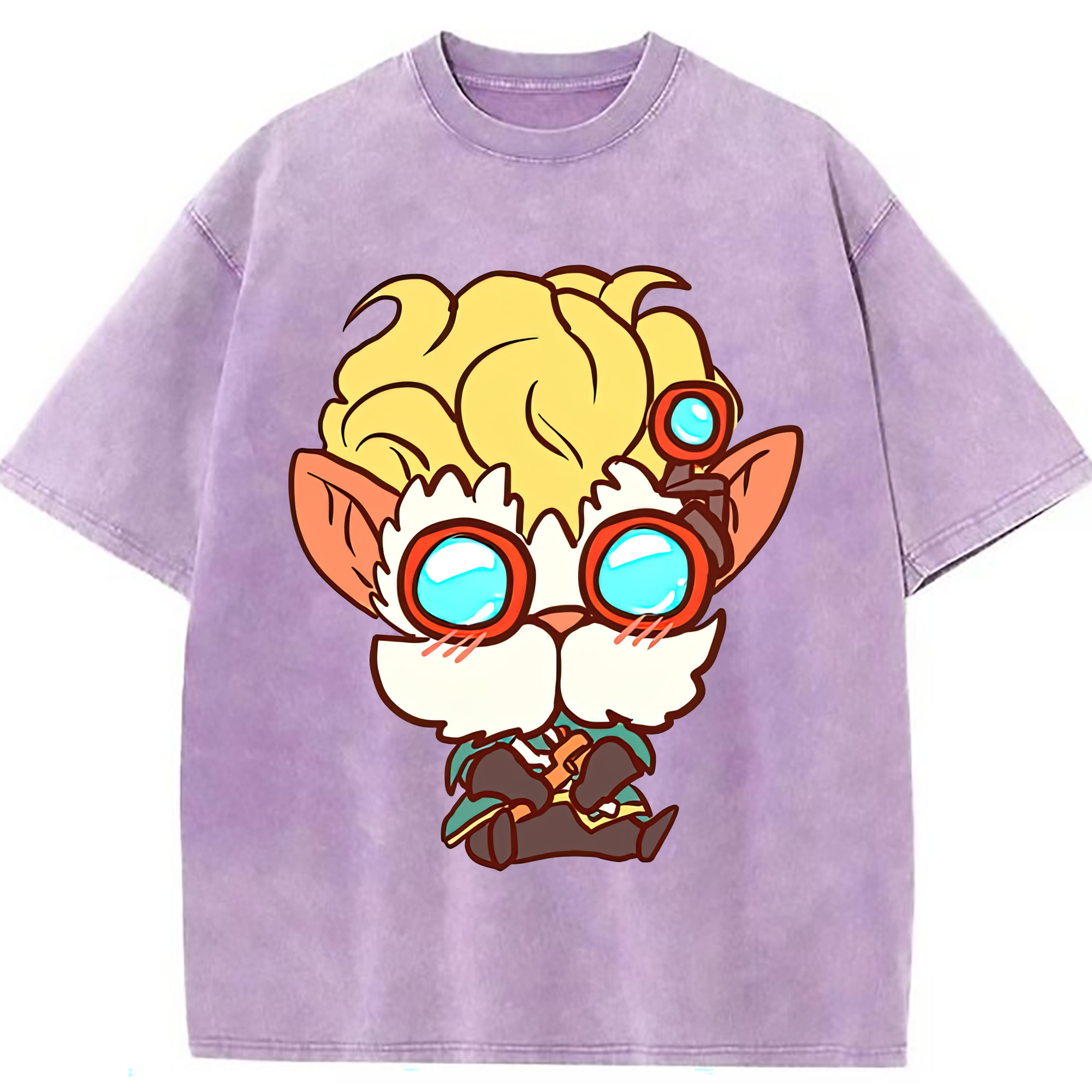 （画像用） リーグ・オブ・レジェンド League of Legends LOL 綿100% ヴィンテージ風 半袖Tシャツ（フロントプリント）
