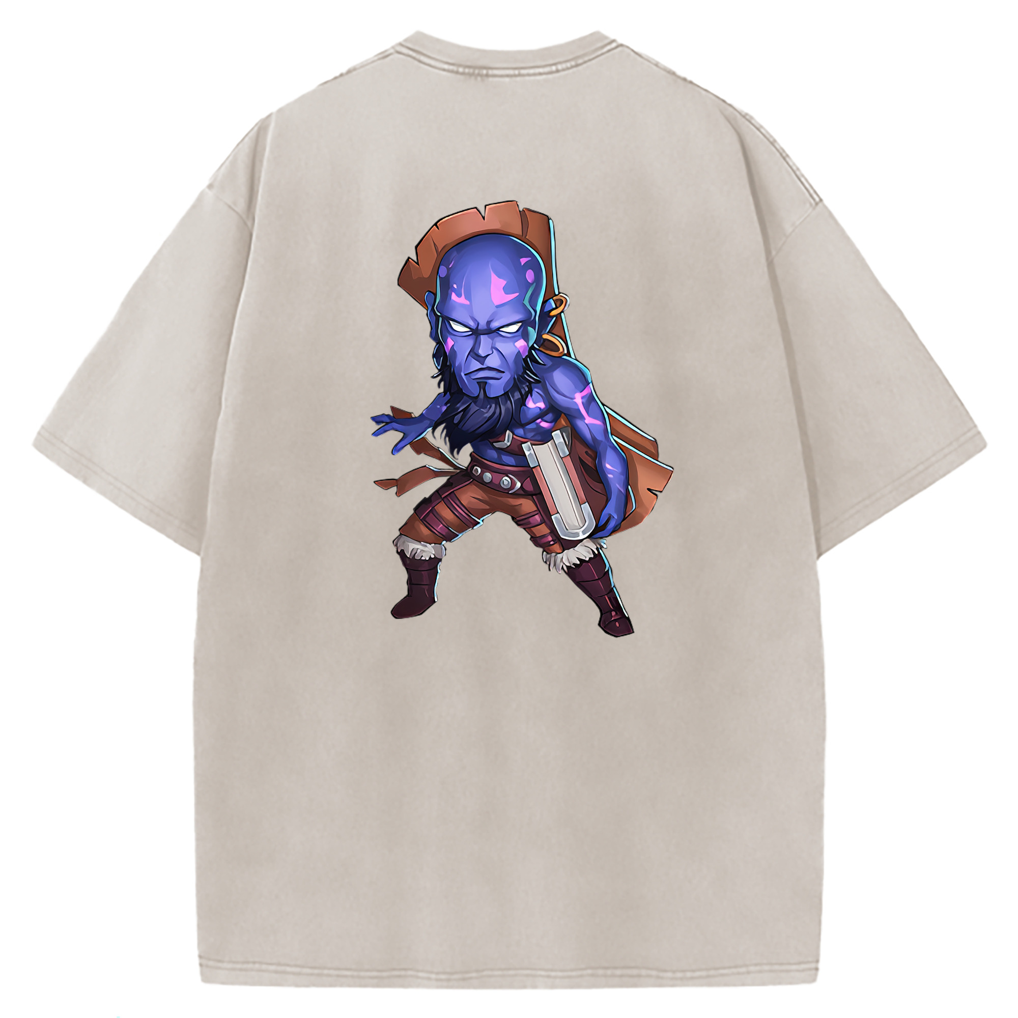（画像用） リーグ・オブ・レジェンド League of Legends LOL 綿100% ヴィンテージ風 半袖Tシャツ（背面プリント）