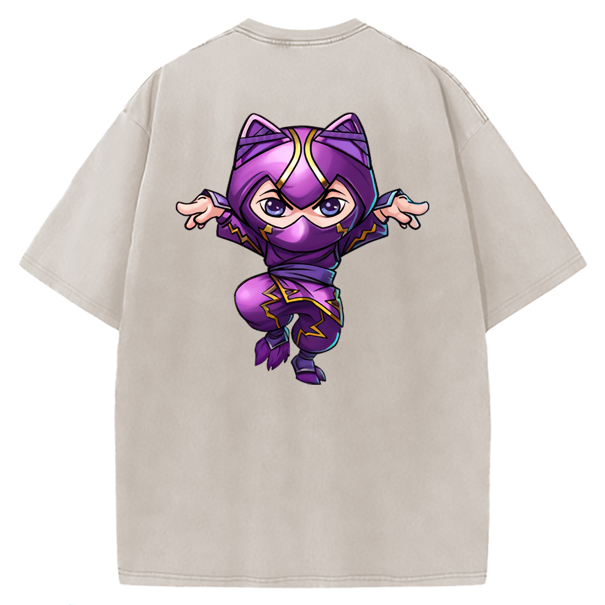 （画像用） リーグ・オブ・レジェンド League of Legends LOL 綿100% ヴィンテージ風 半袖Tシャツ（背面プリント）
