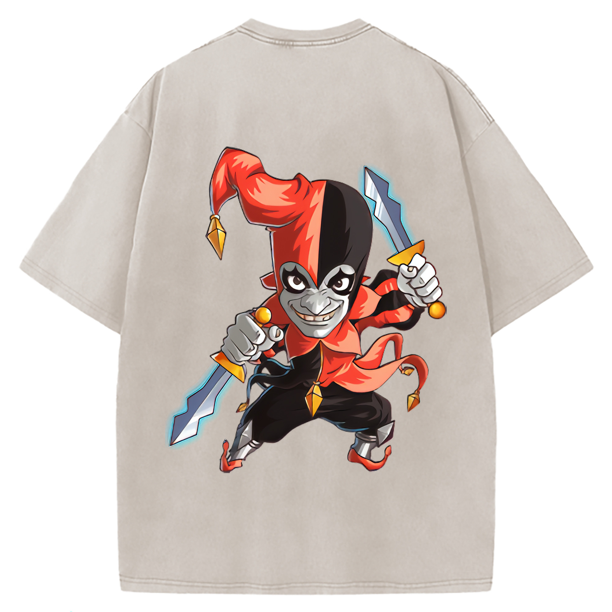 （画像用） リーグ・オブ・レジェンド League of Legends LOL 綿100% ヴィンテージ風 半袖Tシャツ（背面プリント）