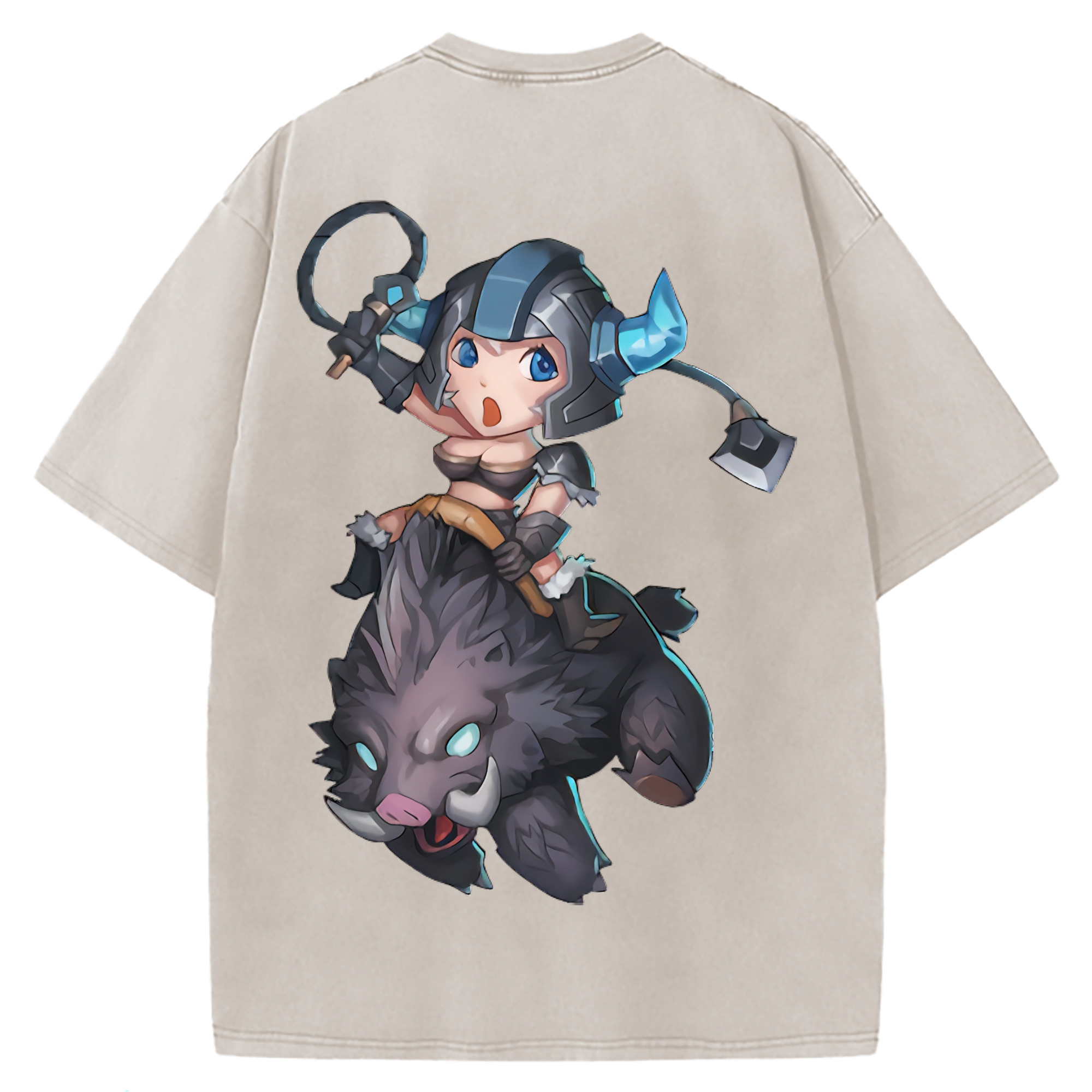 （画像用） リーグ・オブ・レジェンド League of Legends LOL 綿100% ヴィンテージ風 半袖Tシャツ（背面プリント）