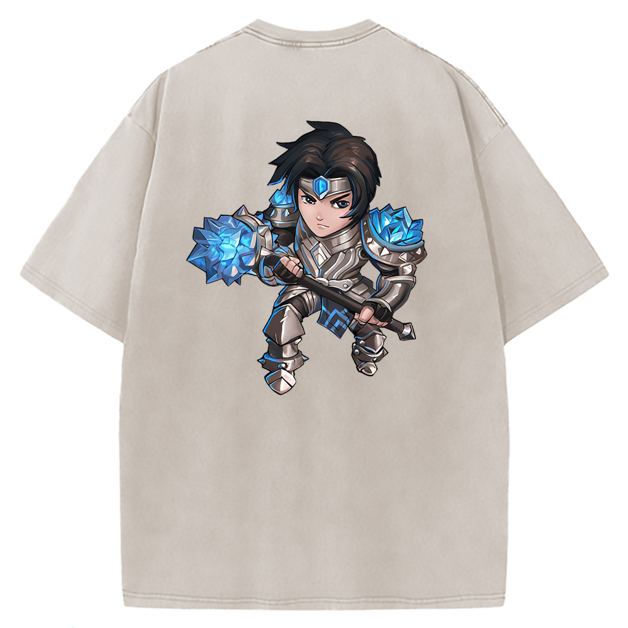（画像用） リーグ・オブ・レジェンド League of Legends LOL 綿100% ヴィンテージ風 半袖Tシャツ（背面プリント）