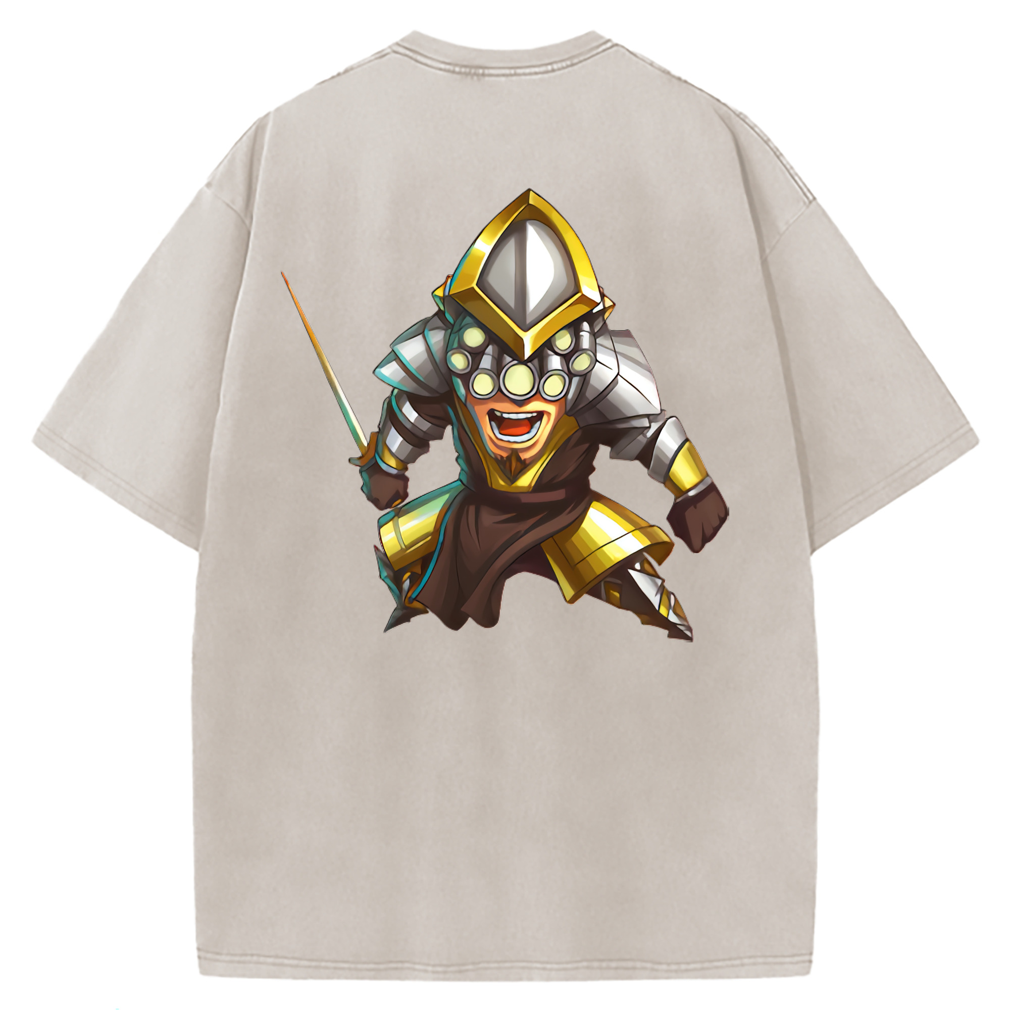 （画像用） リーグ・オブ・レジェンド League of Legends LOL 綿100% ヴィンテージ風 半袖Tシャツ（背面プリント）