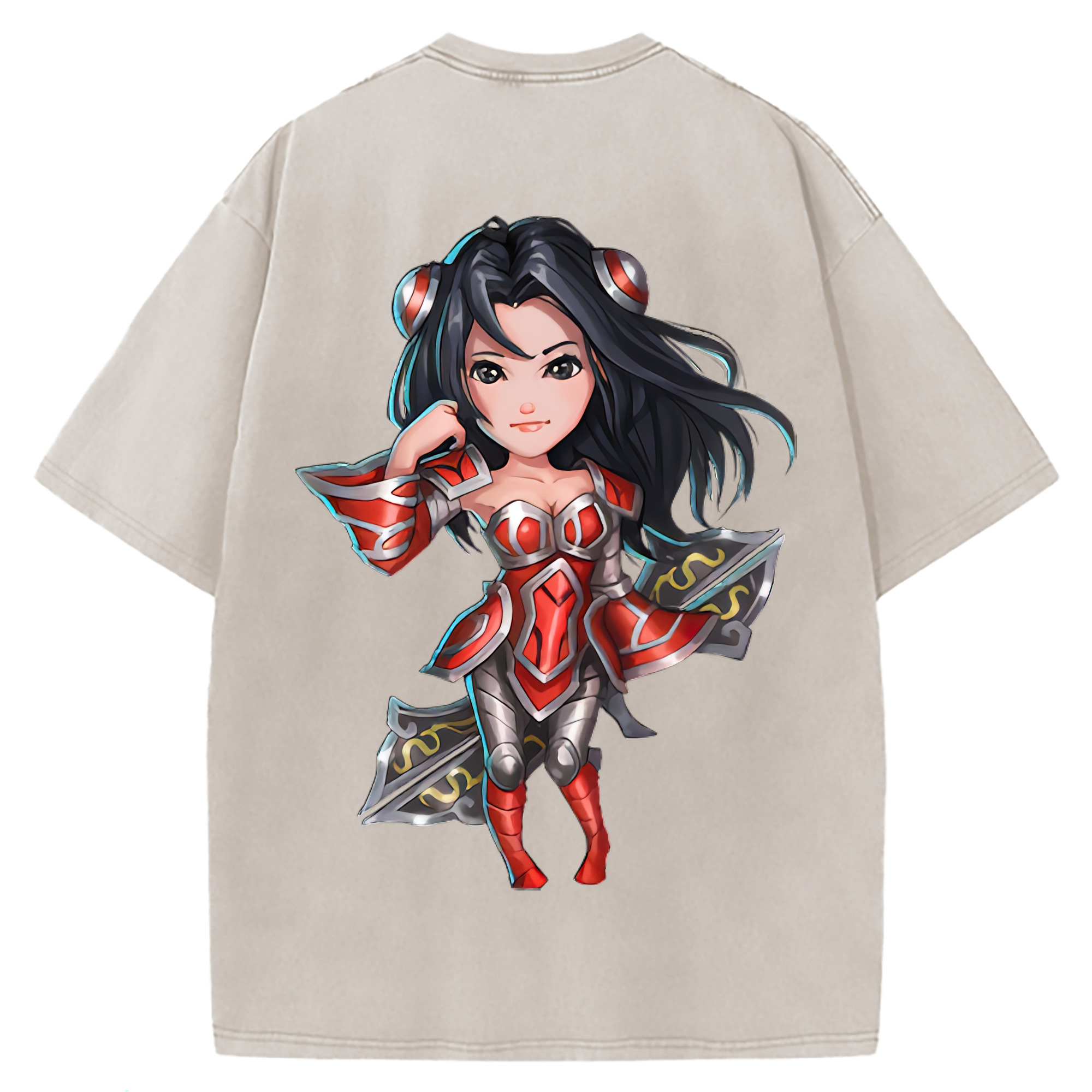 （画像用） リーグ・オブ・レジェンド League of Legends LOL 綿100% ヴィンテージ風 半袖Tシャツ（背面プリント）