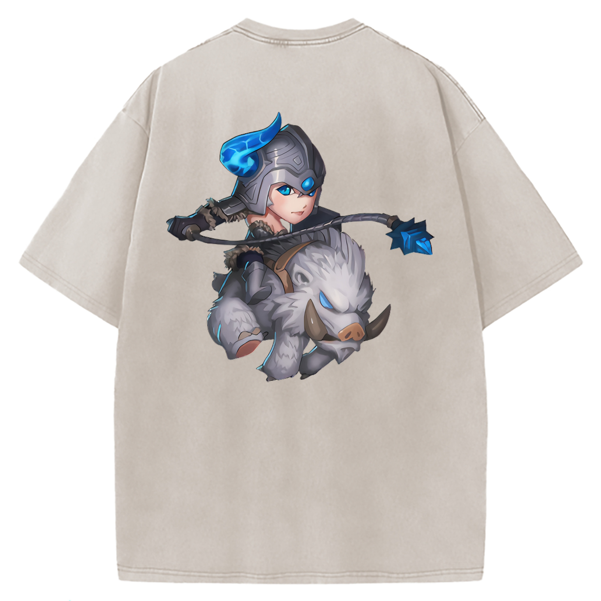 （画像用） リーグ・オブ・レジェンド League of Legends LOL 綿100% ヴィンテージ風 半袖Tシャツ（背面プリント）