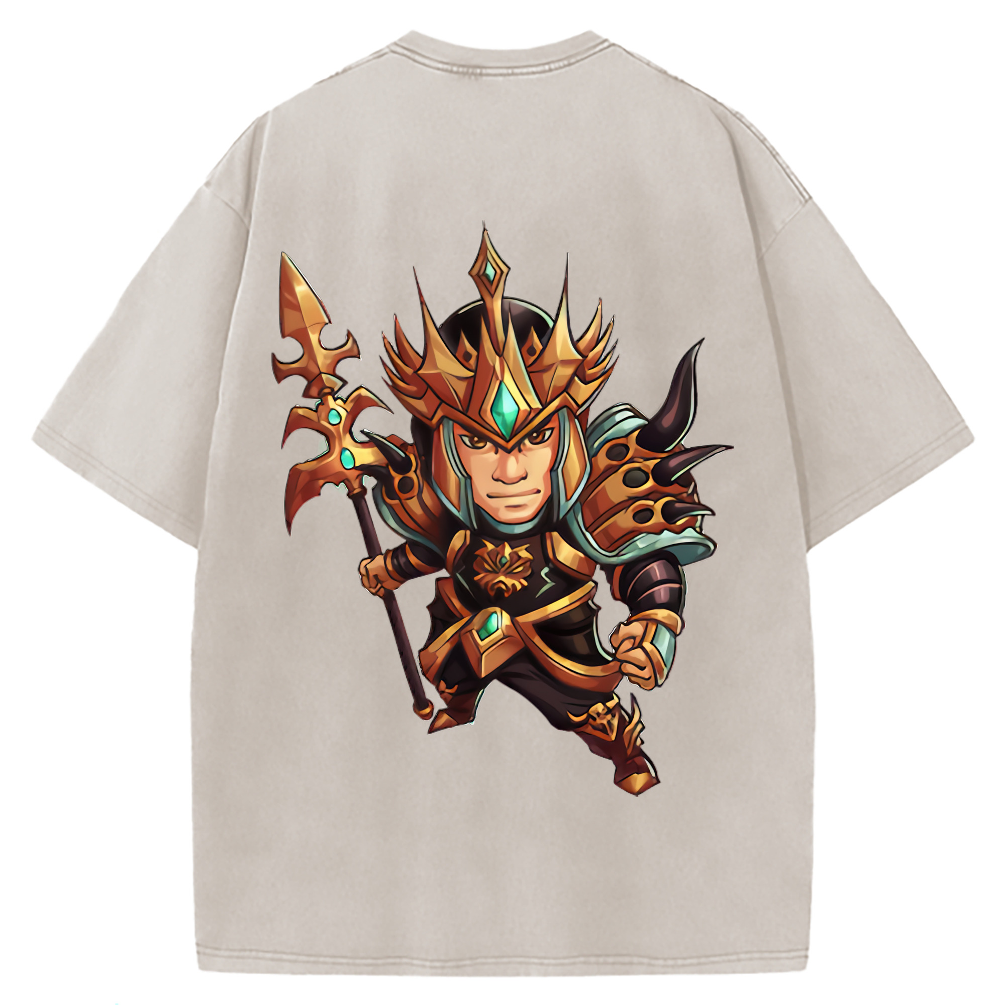 （画像用） リーグ・オブ・レジェンド League of Legends LOL 綿100% ヴィンテージ風 半袖Tシャツ（背面プリント）