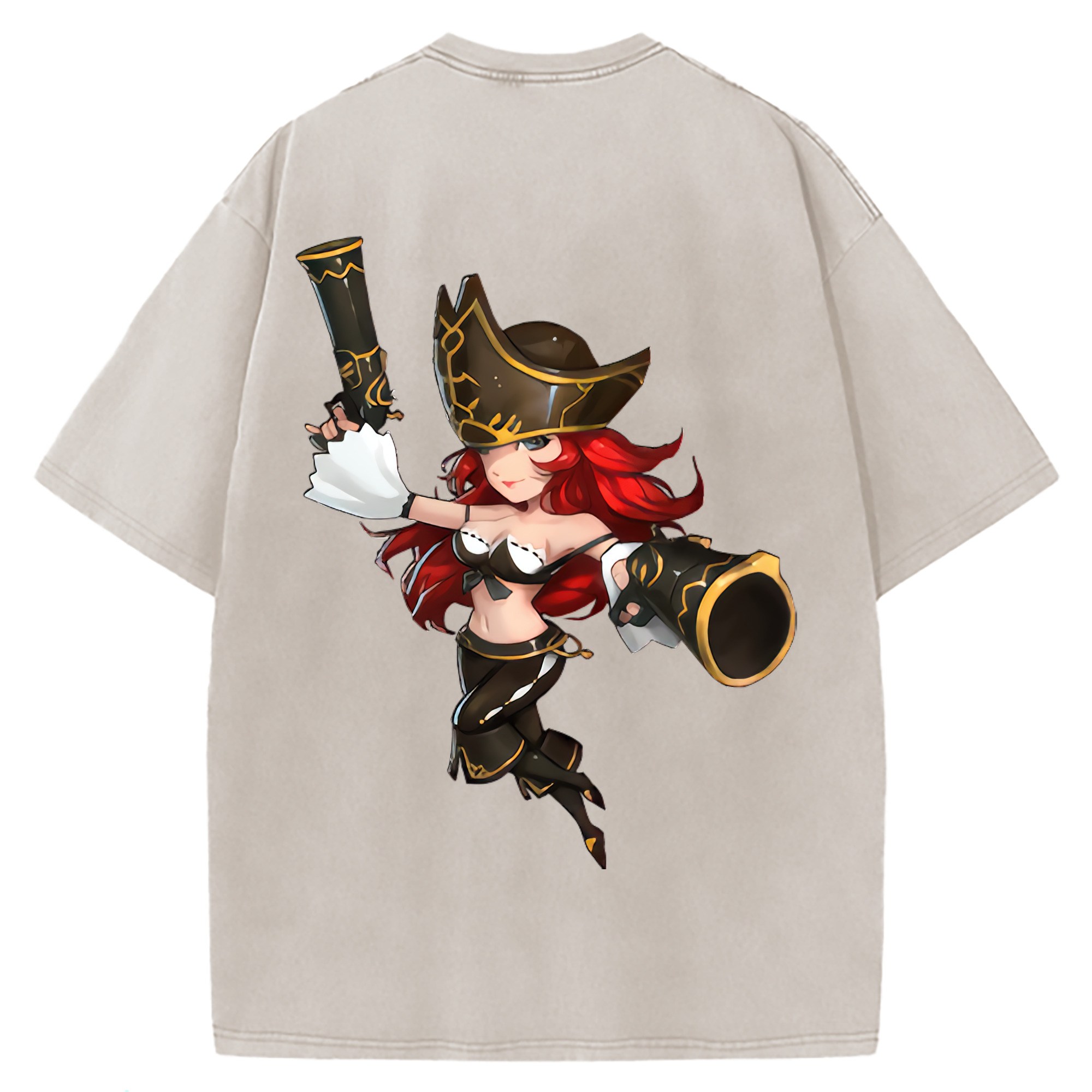 （画像用） リーグ・オブ・レジェンド League of Legends LOL 綿100% ヴィンテージ風 半袖Tシャツ（背面プリント）