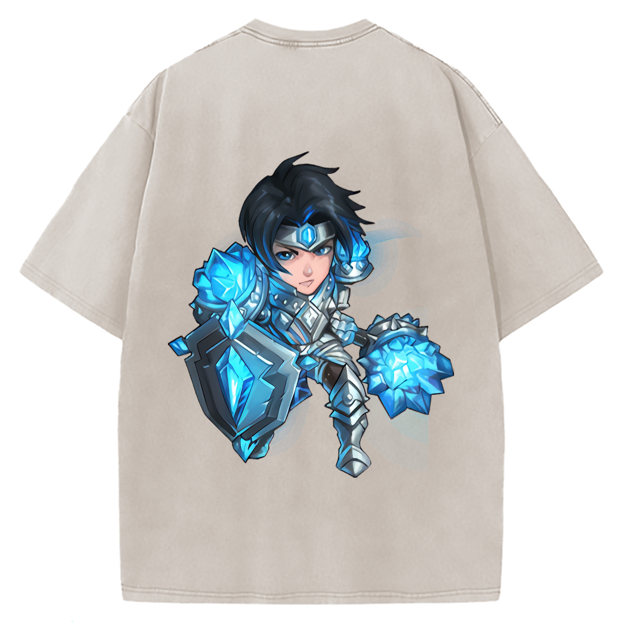 （画像用） リーグ・オブ・レジェンド League of Legends LOL 綿100% ヴィンテージ風 半袖Tシャツ（背面プリント）