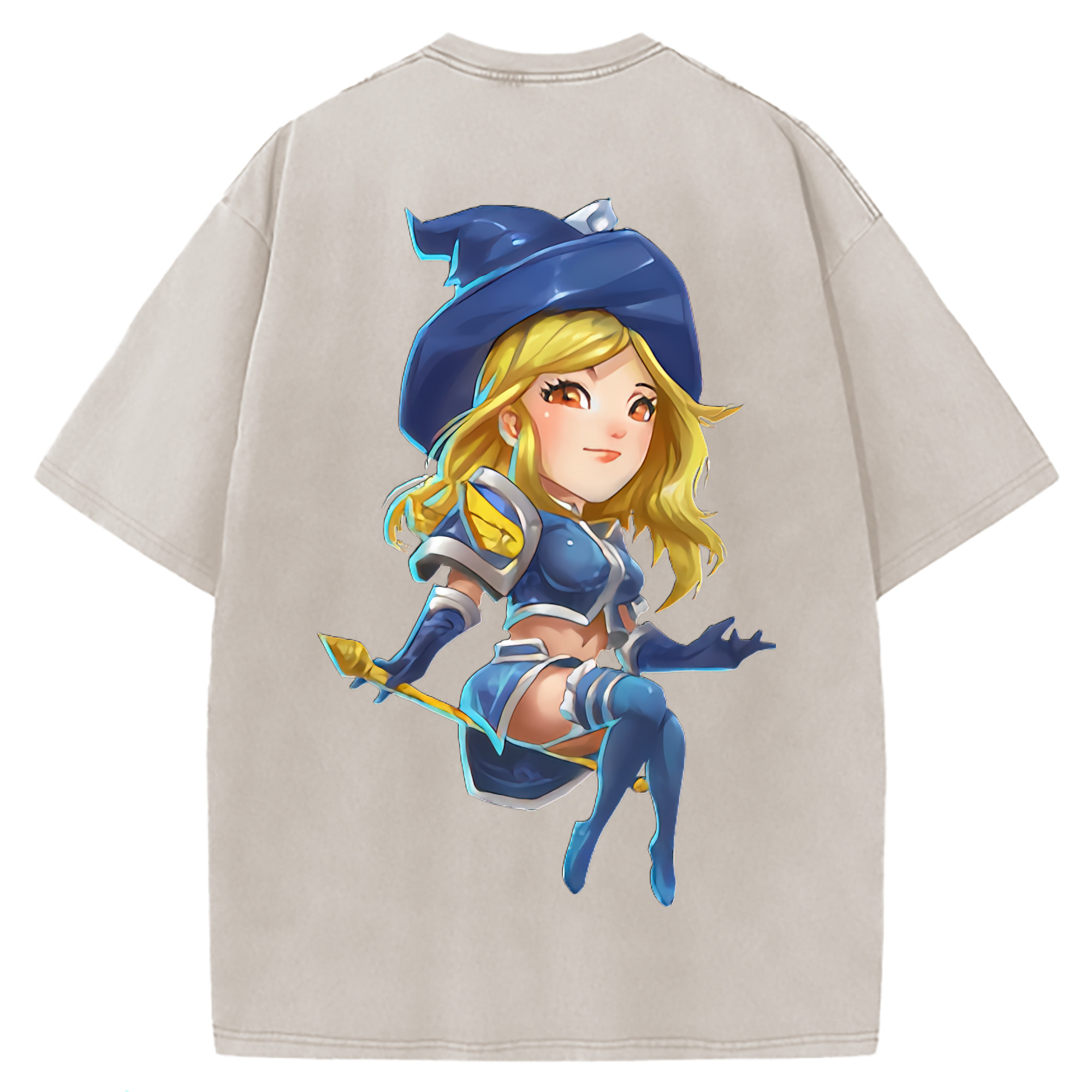 （画像用） リーグ・オブ・レジェンド League of Legends LOL 綿100% ヴィンテージ風 半袖Tシャツ（背面プリント）