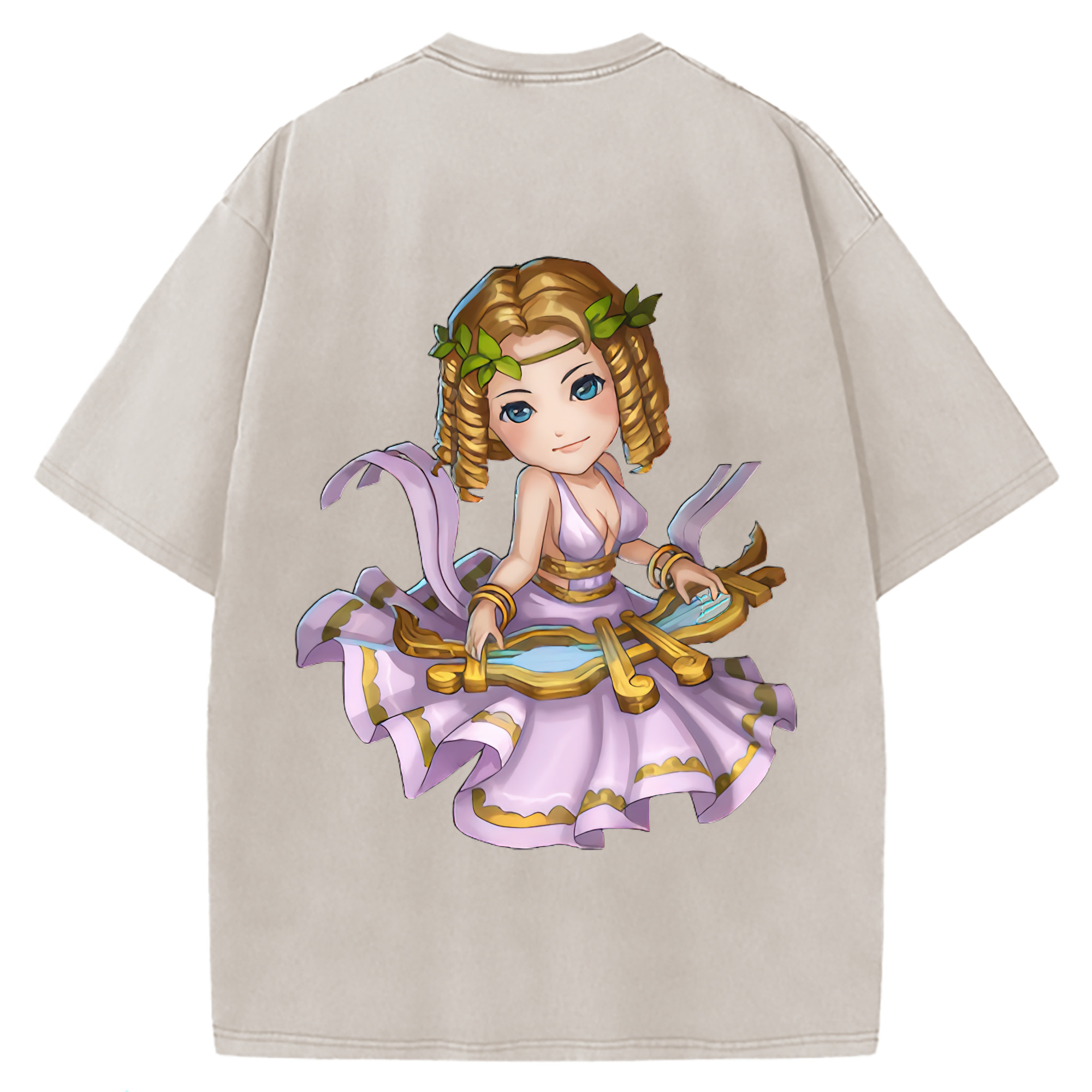 （画像用） リーグ・オブ・レジェンド League of Legends LOL 綿100% ヴィンテージ風 半袖Tシャツ（背面プリント）