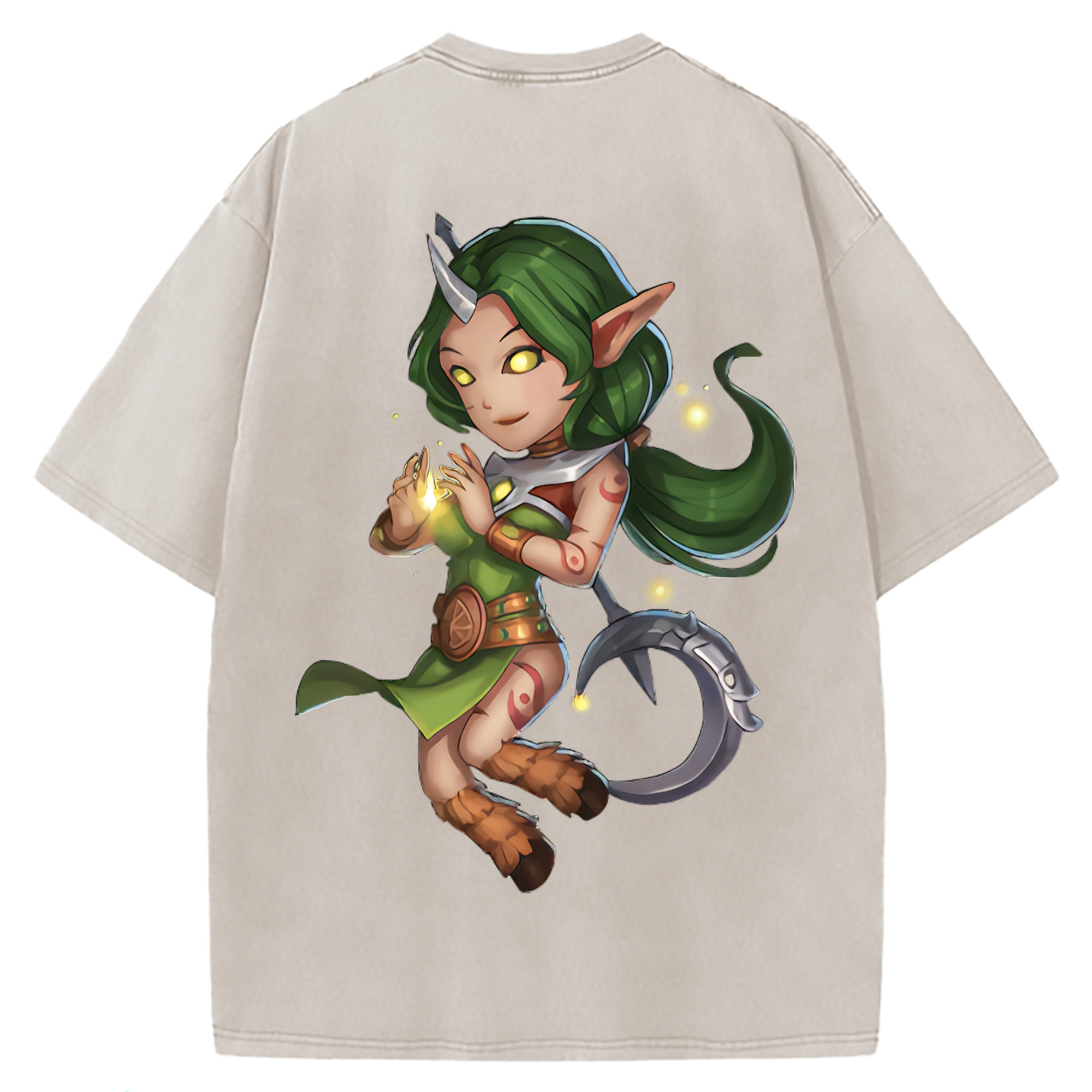 （画像用） リーグ・オブ・レジェンド League of Legends LOL 綿100% ヴィンテージ風 半袖Tシャツ（背面プリント）