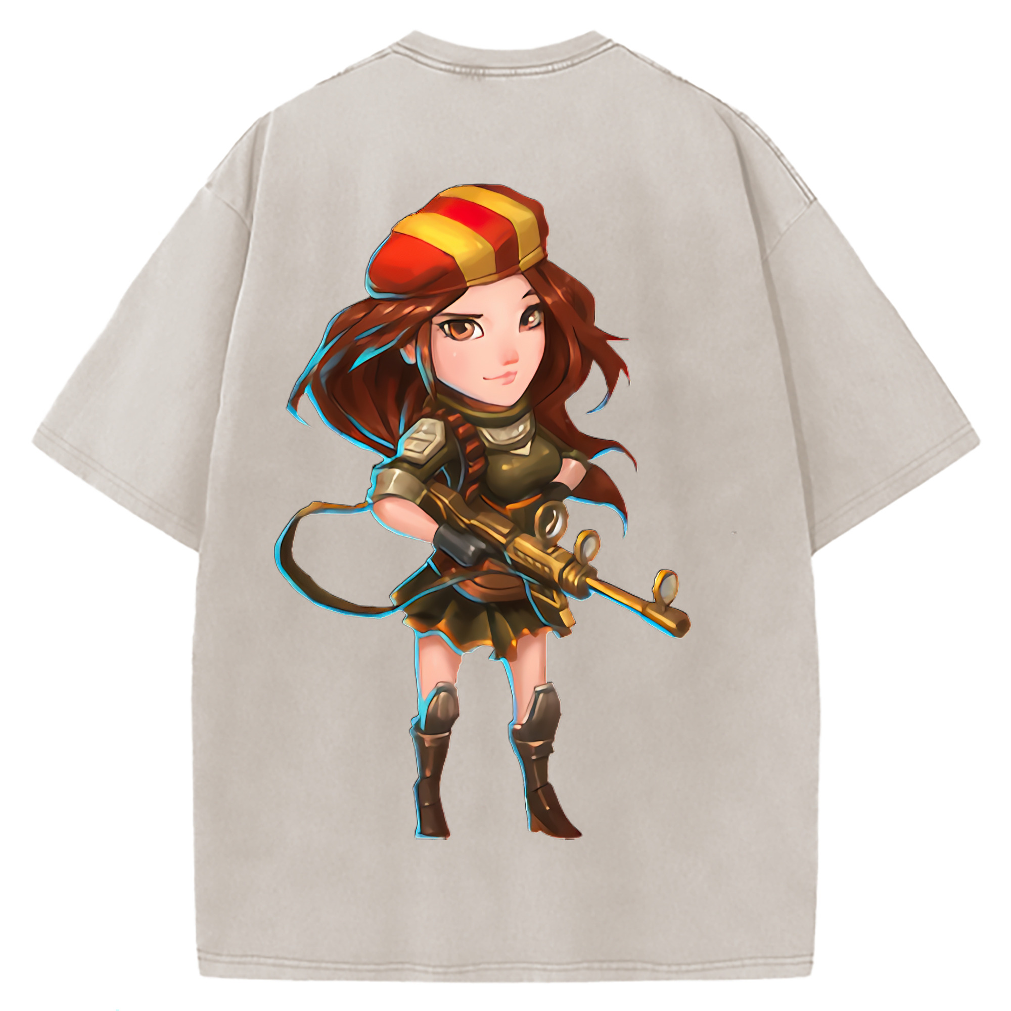 （画像用） リーグ・オブ・レジェンド League of Legends LOL 綿100% ヴィンテージ風 半袖Tシャツ（背面プリント）
