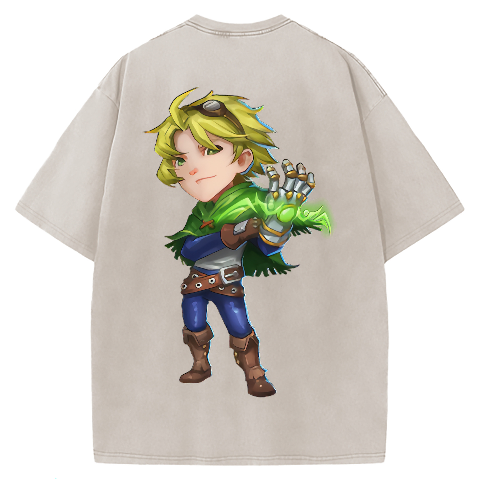 （画像用） リーグ・オブ・レジェンド League of Legends LOL 綿100% ヴィンテージ風 半袖Tシャツ（背面プリント）