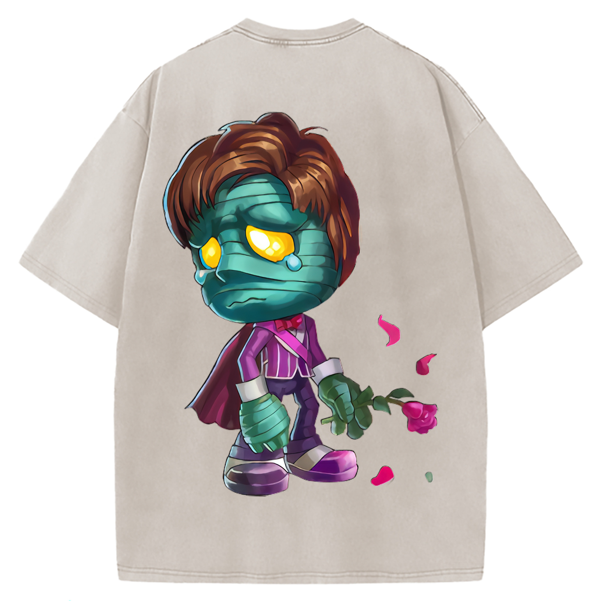 （画像用） リーグ・オブ・レジェンド League of Legends LOL 綿100% ヴィンテージ風 半袖Tシャツ（背面プリント）