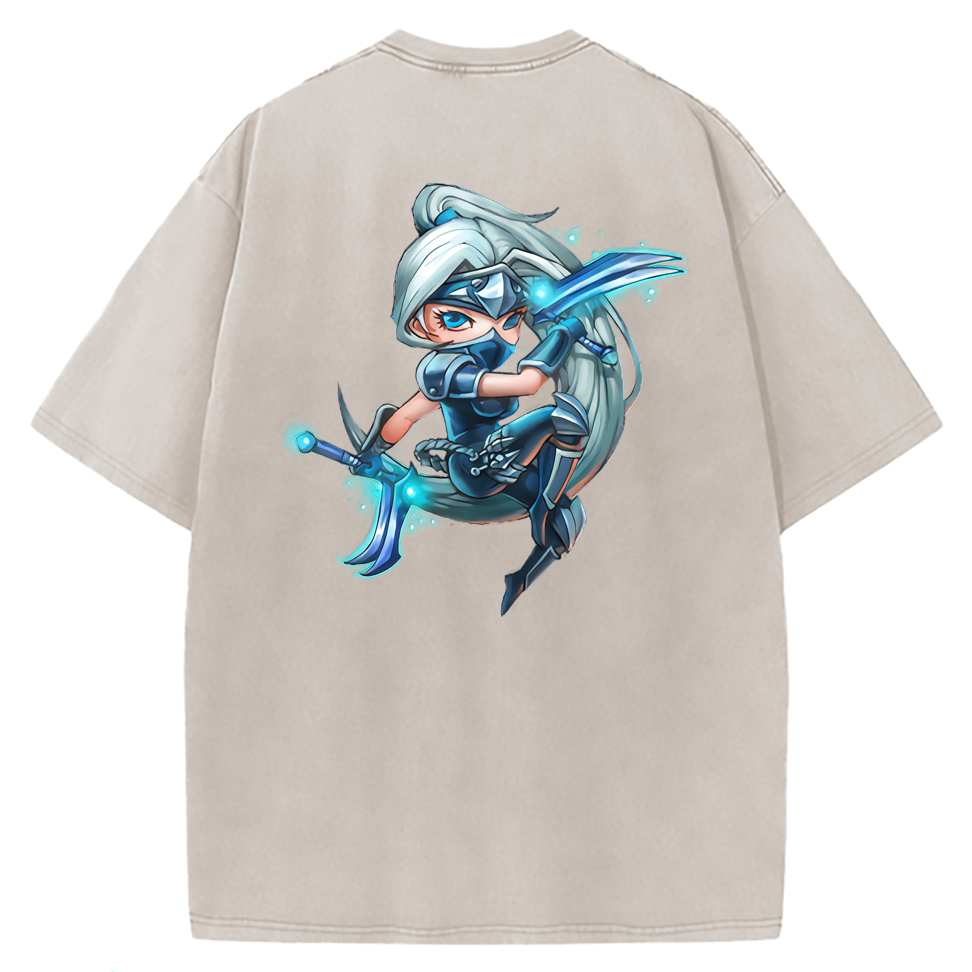 （画像用） リーグ・オブ・レジェンド League of Legends LOL 綿100% ヴィンテージ風 半袖Tシャツ（背面プリント）