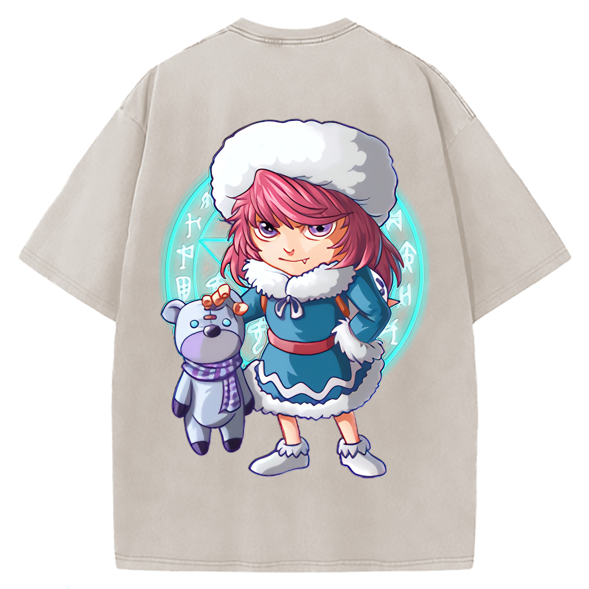 （画像用） リーグ・オブ・レジェンド League of Legends LOL 綿100% ヴィンテージ風 半袖Tシャツ（背面プリント）