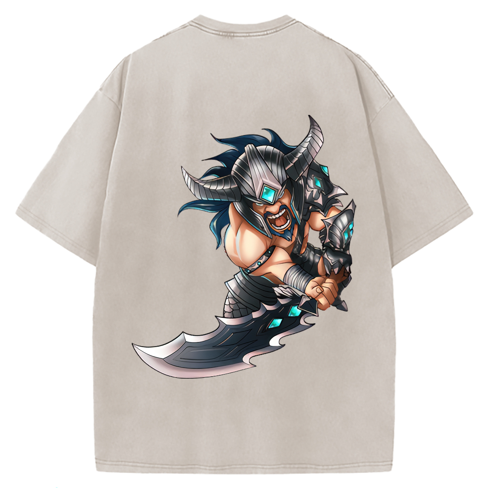 （画像用） リーグ・オブ・レジェンド League of Legends LOL 綿100% ヴィンテージ風 半袖Tシャツ（背面プリント）