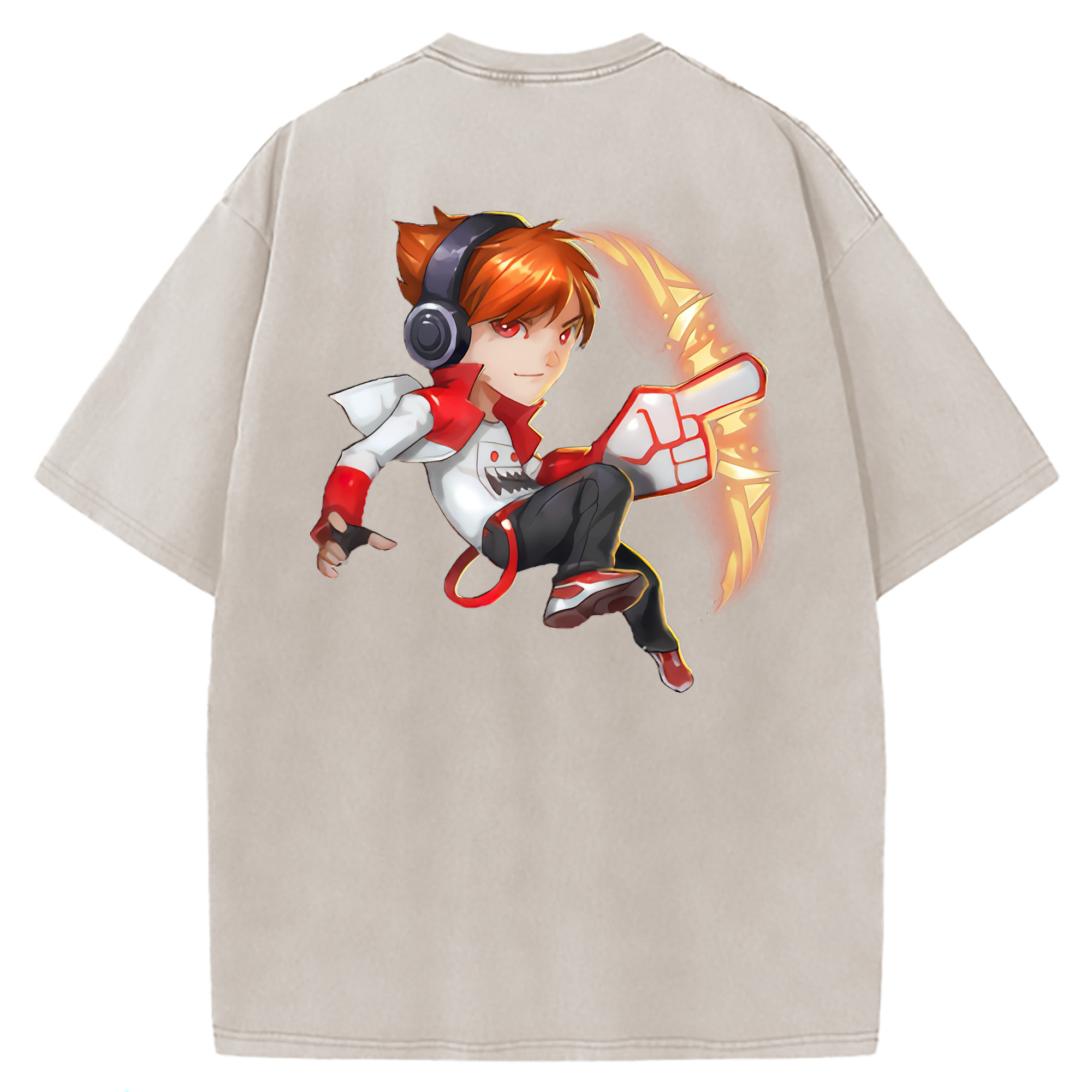 （画像用） リーグ・オブ・レジェンド League of Legends LOL 綿100% ヴィンテージ風 半袖Tシャツ（背面プリント）
