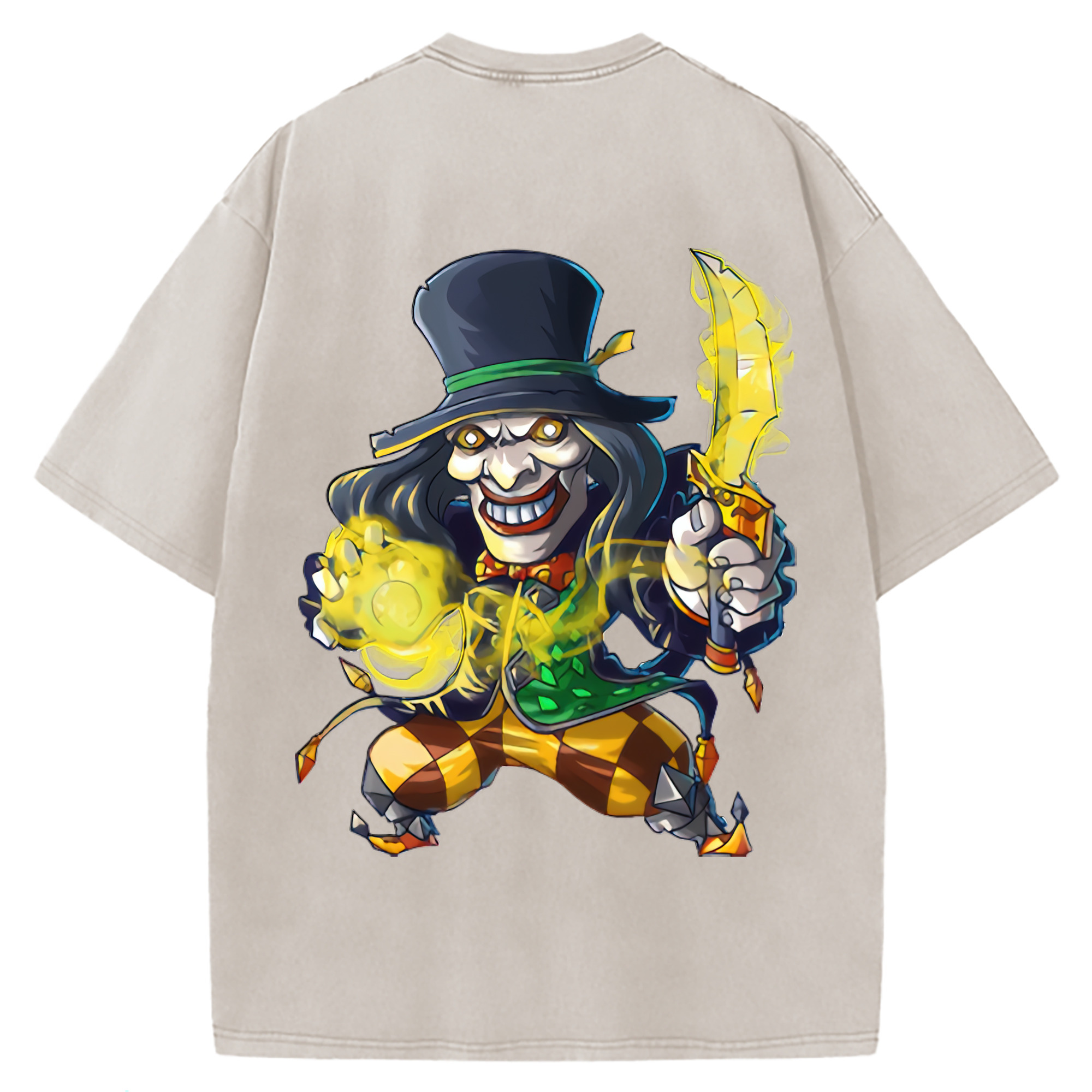 （画像用） リーグ・オブ・レジェンド League of Legends LOL 綿100% ヴィンテージ風 半袖Tシャツ（背面プリント）
