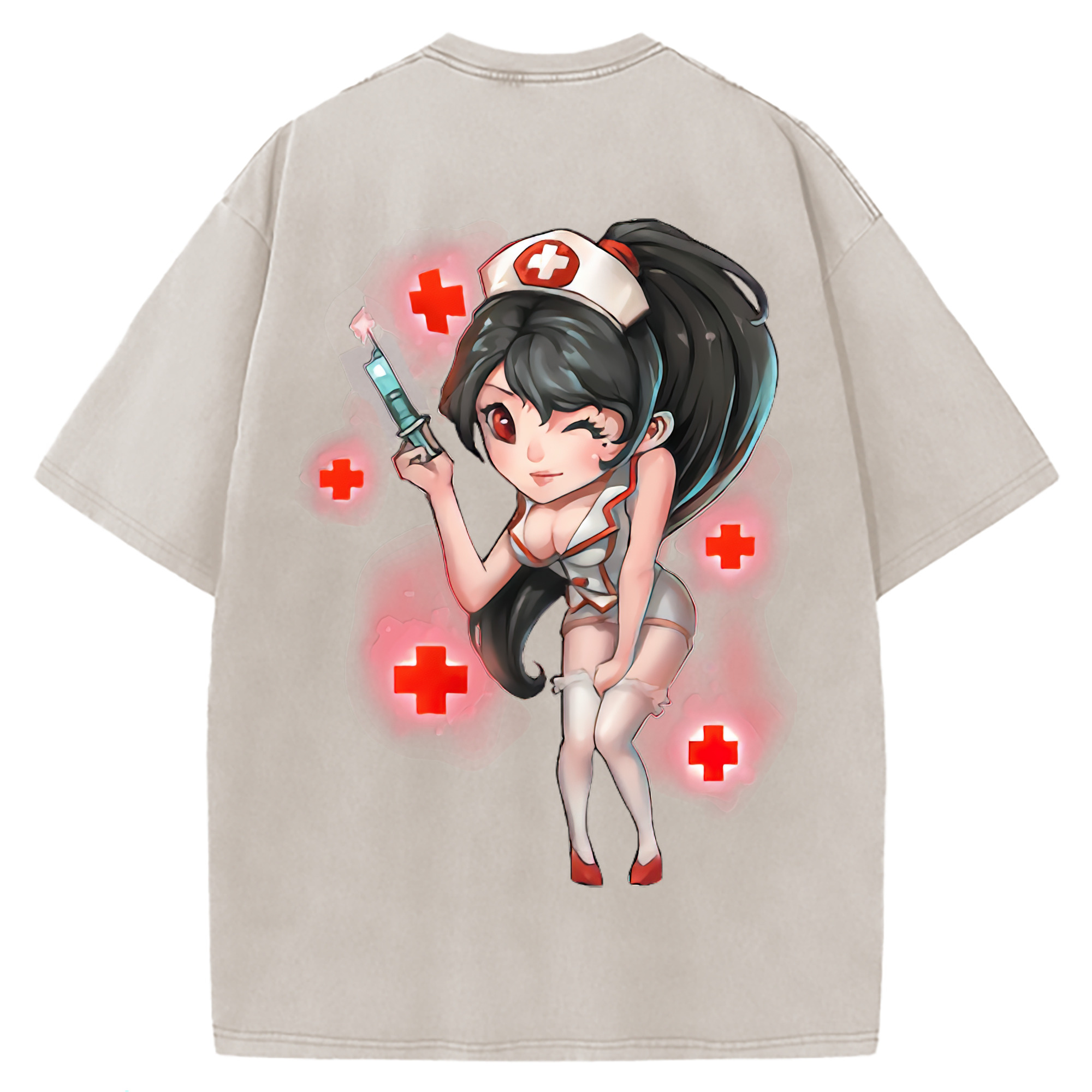 （画像用） リーグ・オブ・レジェンド League of Legends LOL 綿100% ヴィンテージ風 半袖Tシャツ（背面プリント）