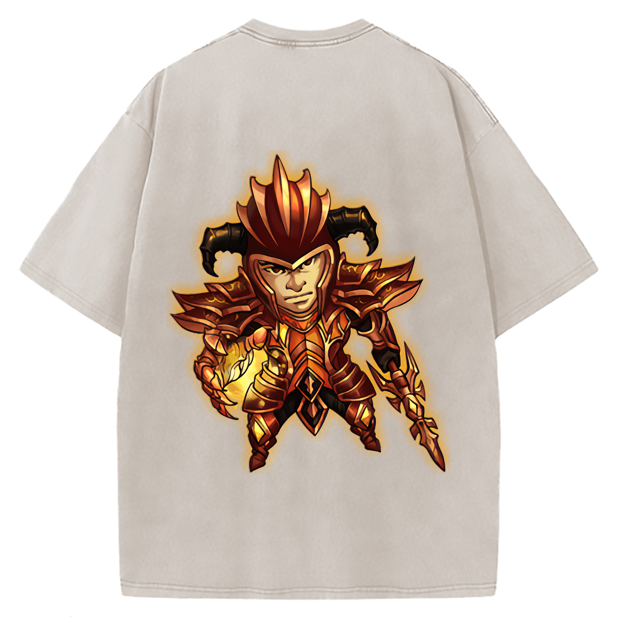 （画像用） リーグ・オブ・レジェンド League of Legends LOL 綿100% ヴィンテージ風 半袖Tシャツ（背面プリント）
