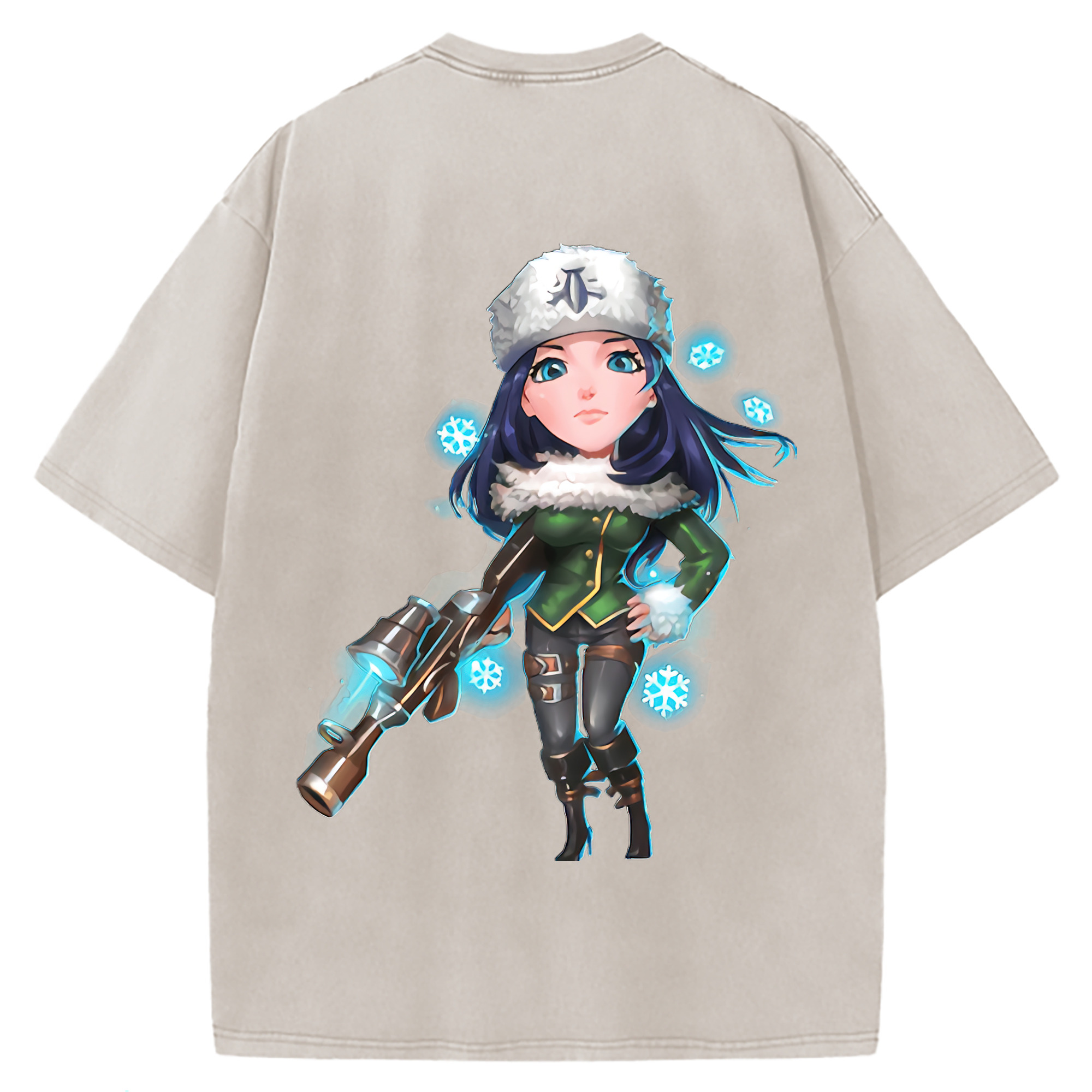 （画像用） リーグ・オブ・レジェンド League of Legends LOL 綿100% ヴィンテージ風 半袖Tシャツ（背面プリント）