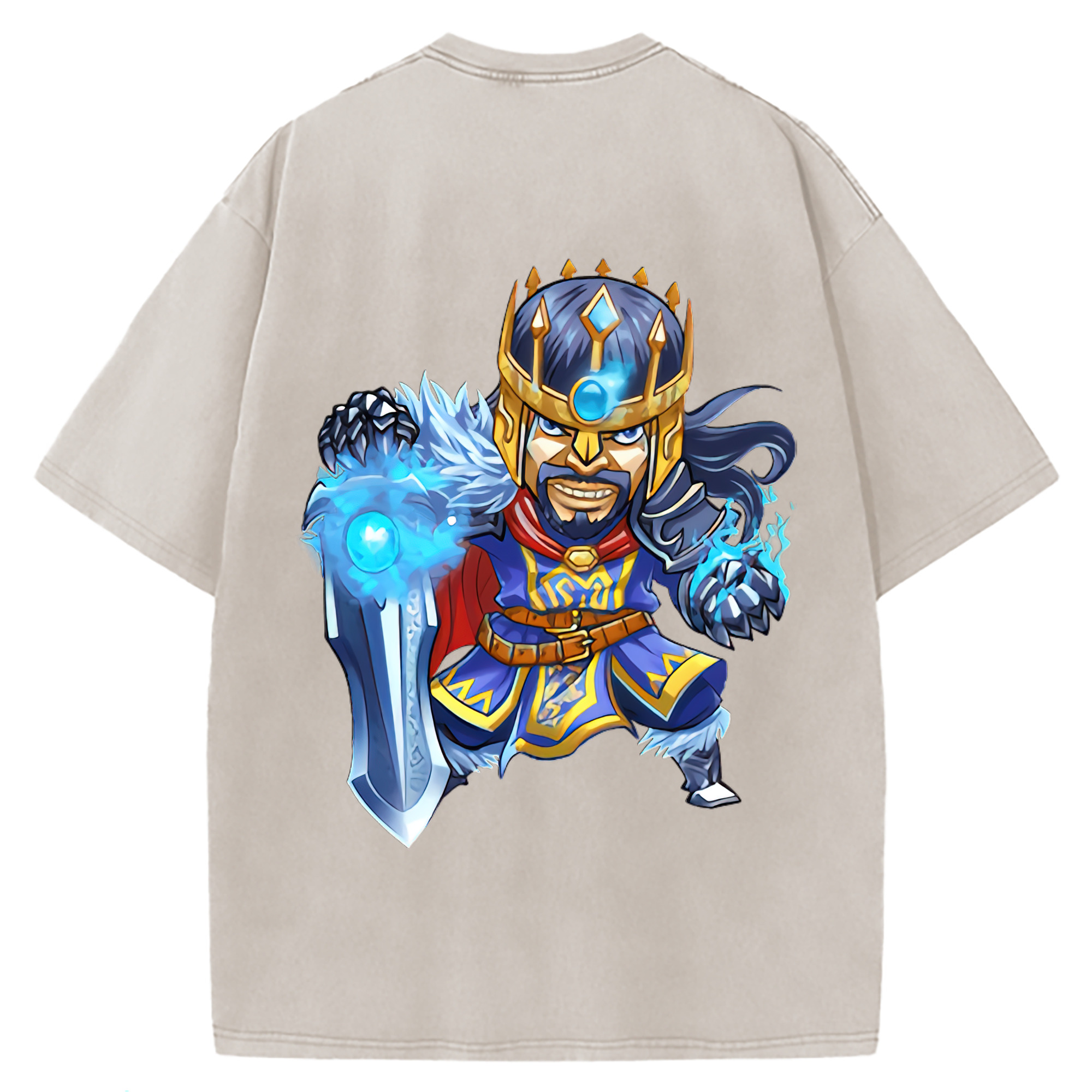 （画像用） リーグ・オブ・レジェンド League of Legends LOL 綿100% ヴィンテージ風 半袖Tシャツ（背面プリント）