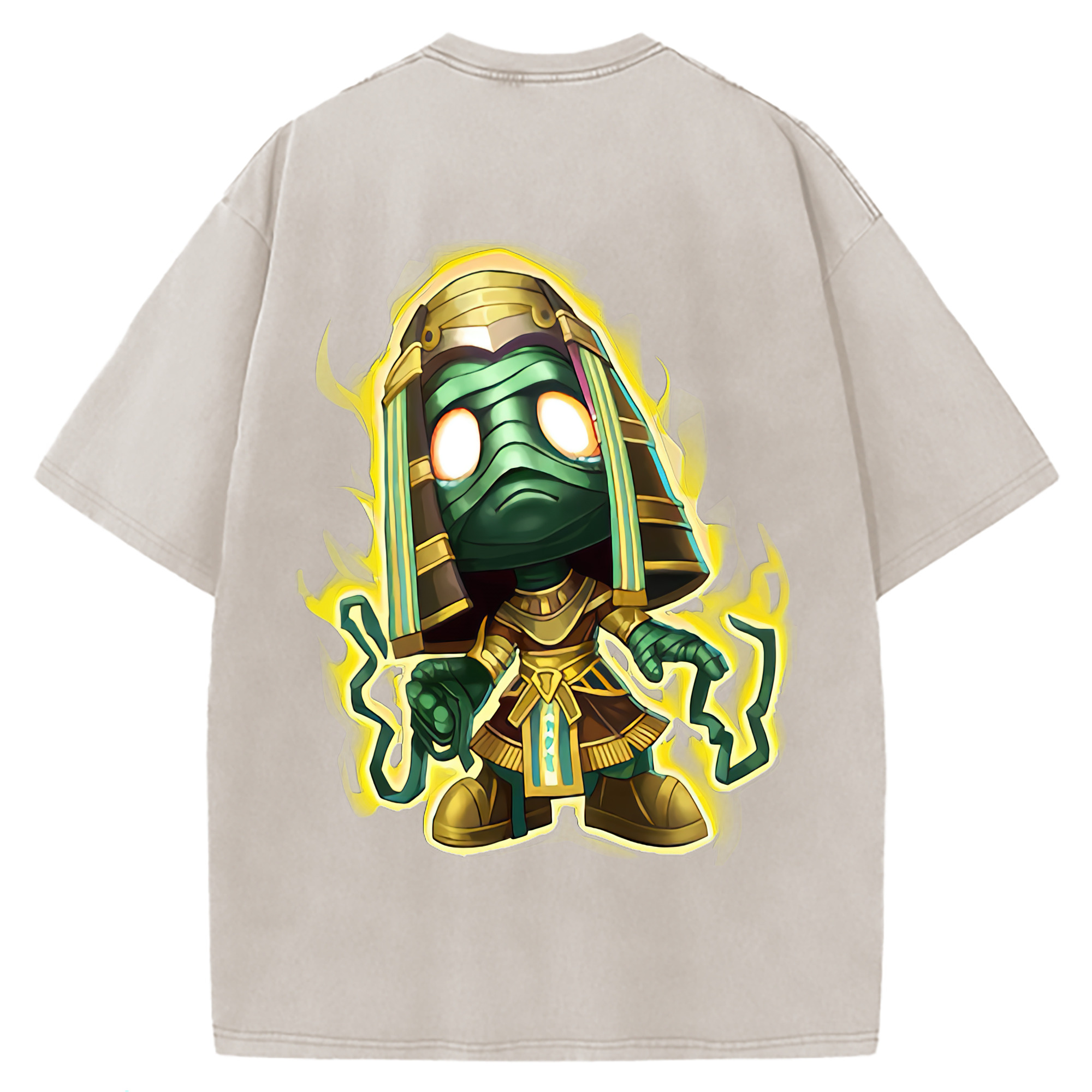 （画像用） リーグ・オブ・レジェンド League of Legends LOL 綿100% ヴィンテージ風 半袖Tシャツ（背面プリント）